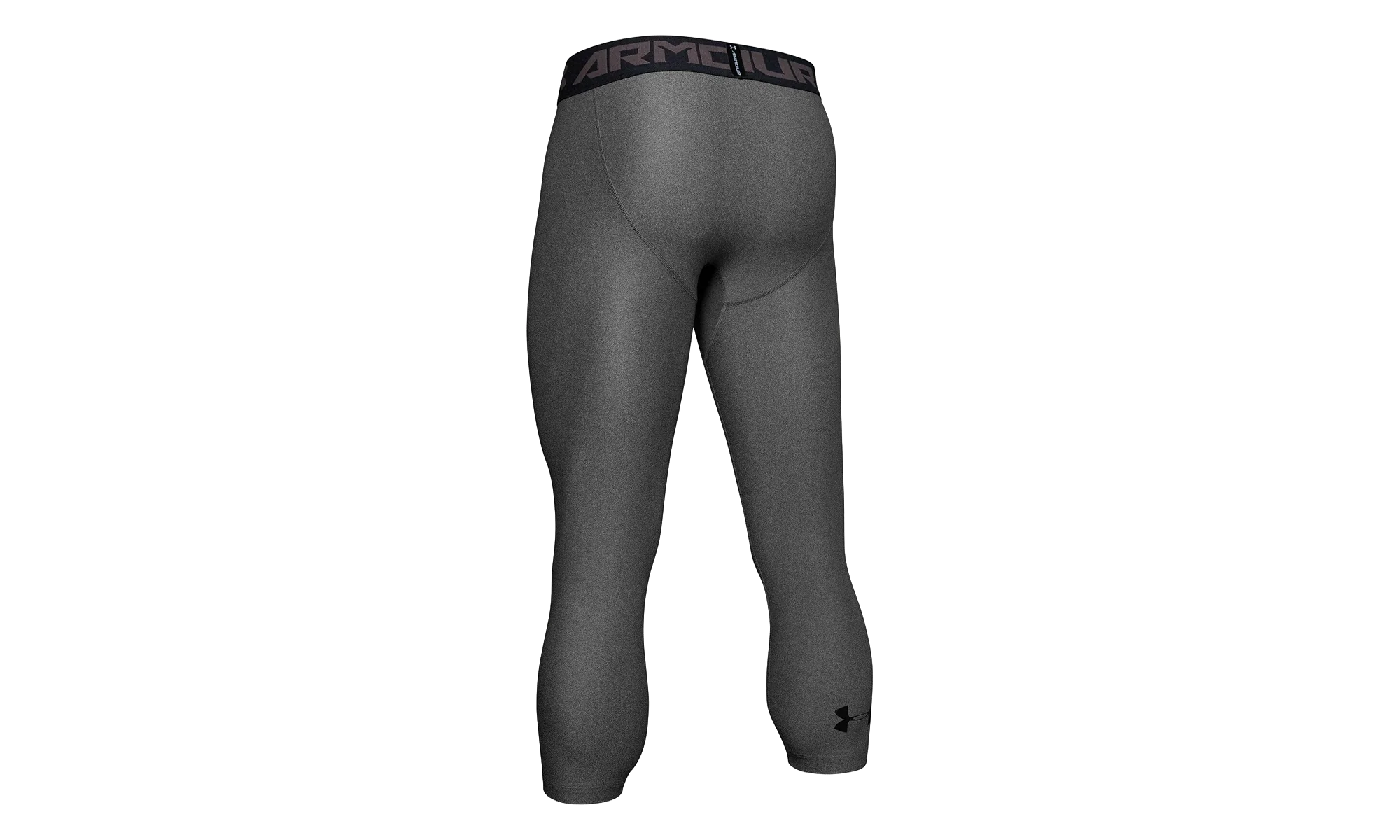 HeatGear Armour 2.0 3/4 Legging "Carbon Heather / Black" 1289574 090 - Image 2