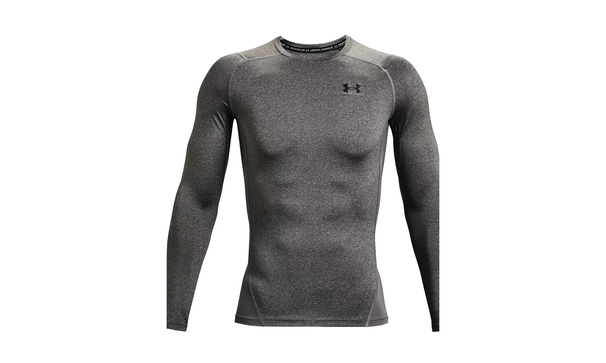 HeatGear Compression Long Sleeve "Carbon Heather / Black" 1361524 090