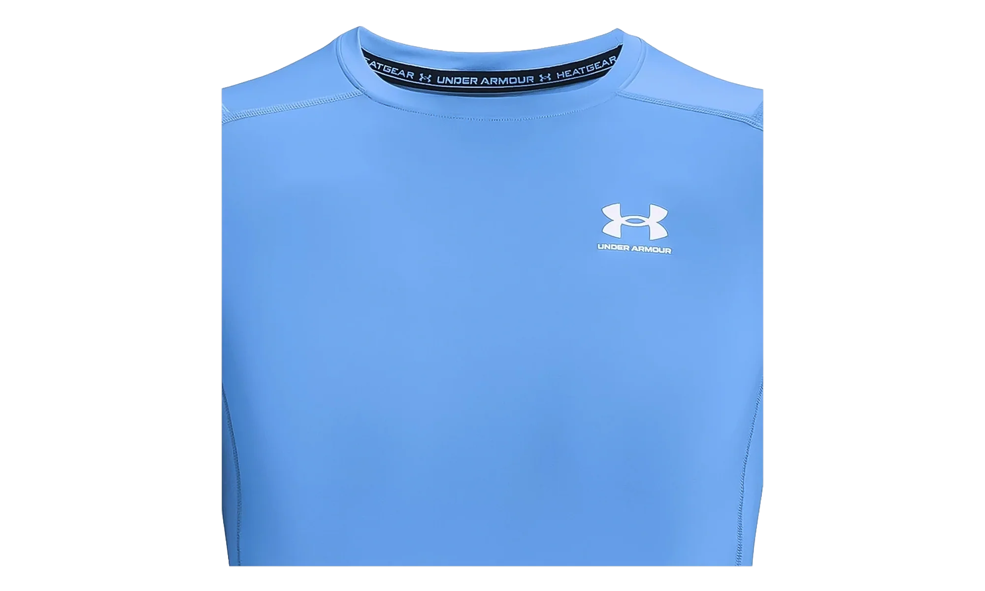 HeatGear Compression Short Sleeve "Carolina Blue / White" 1361518 475 - Image 2