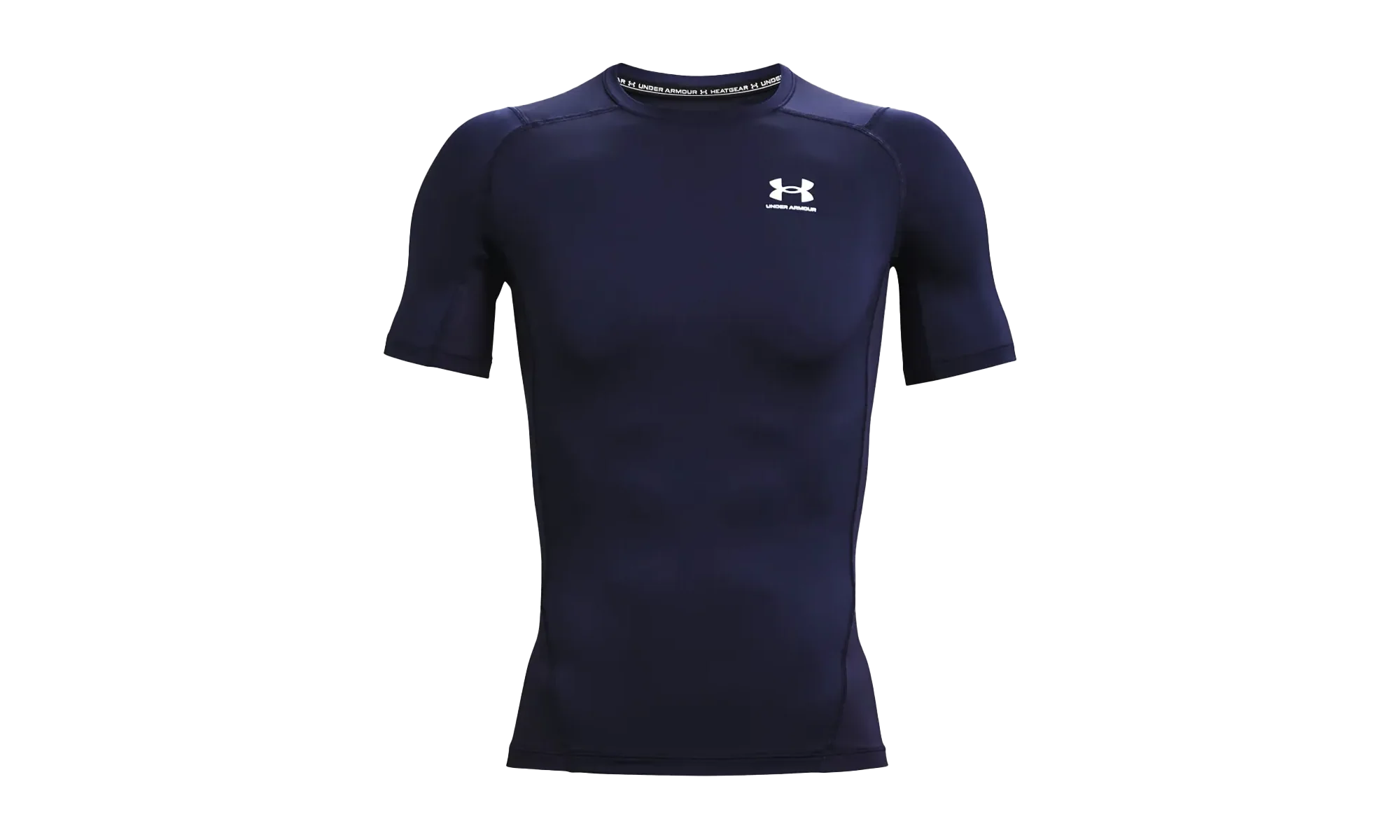 HeatGear Compression Short Sleeve "Midnight Navy / White" 1361518 410