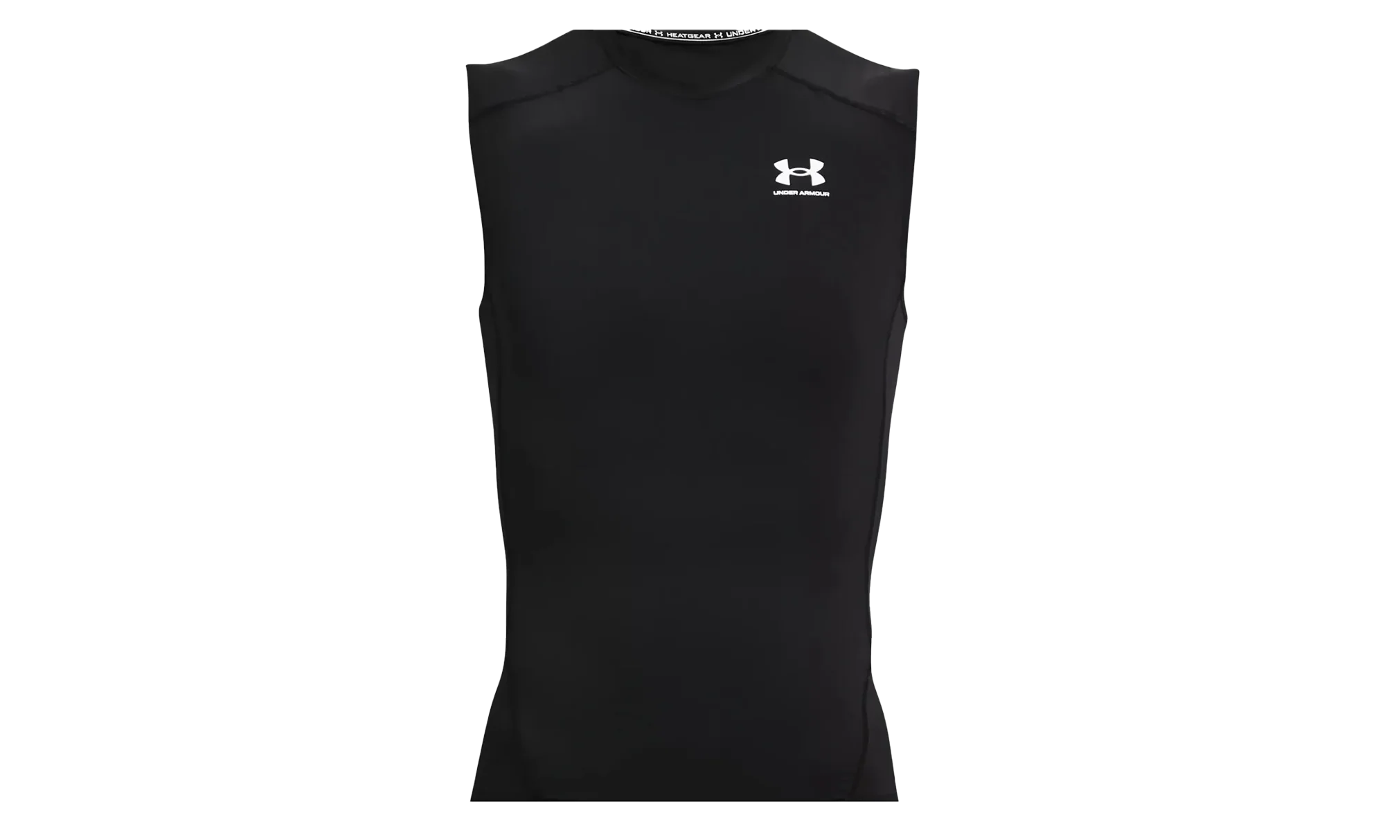 HeatGear Compression Sleeveless "Black / White" 1361522 001