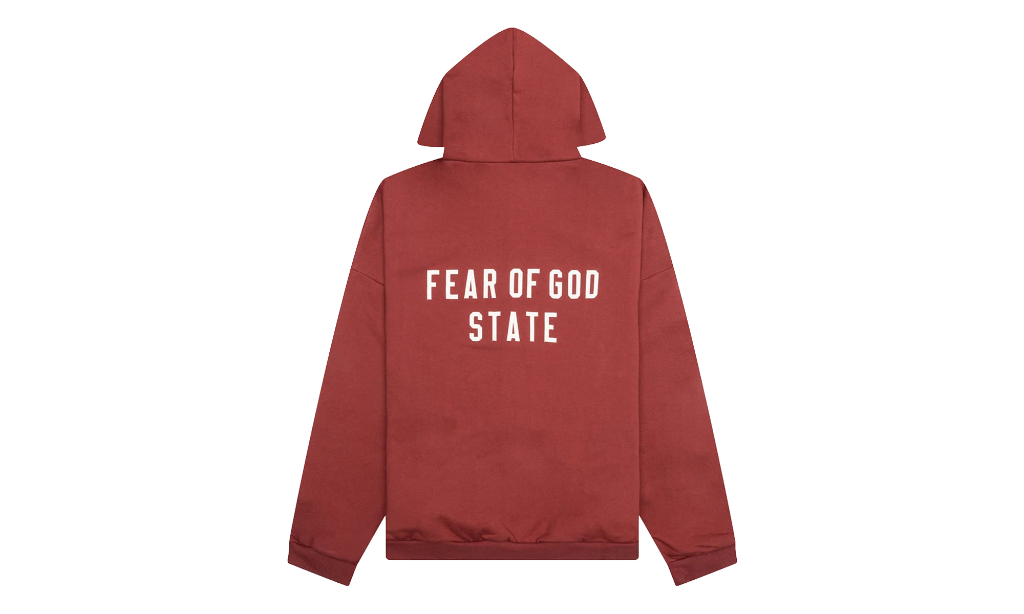 Heavy Fleece Full Zip Hoodie "Crimson" 192BT246246F - Image 2