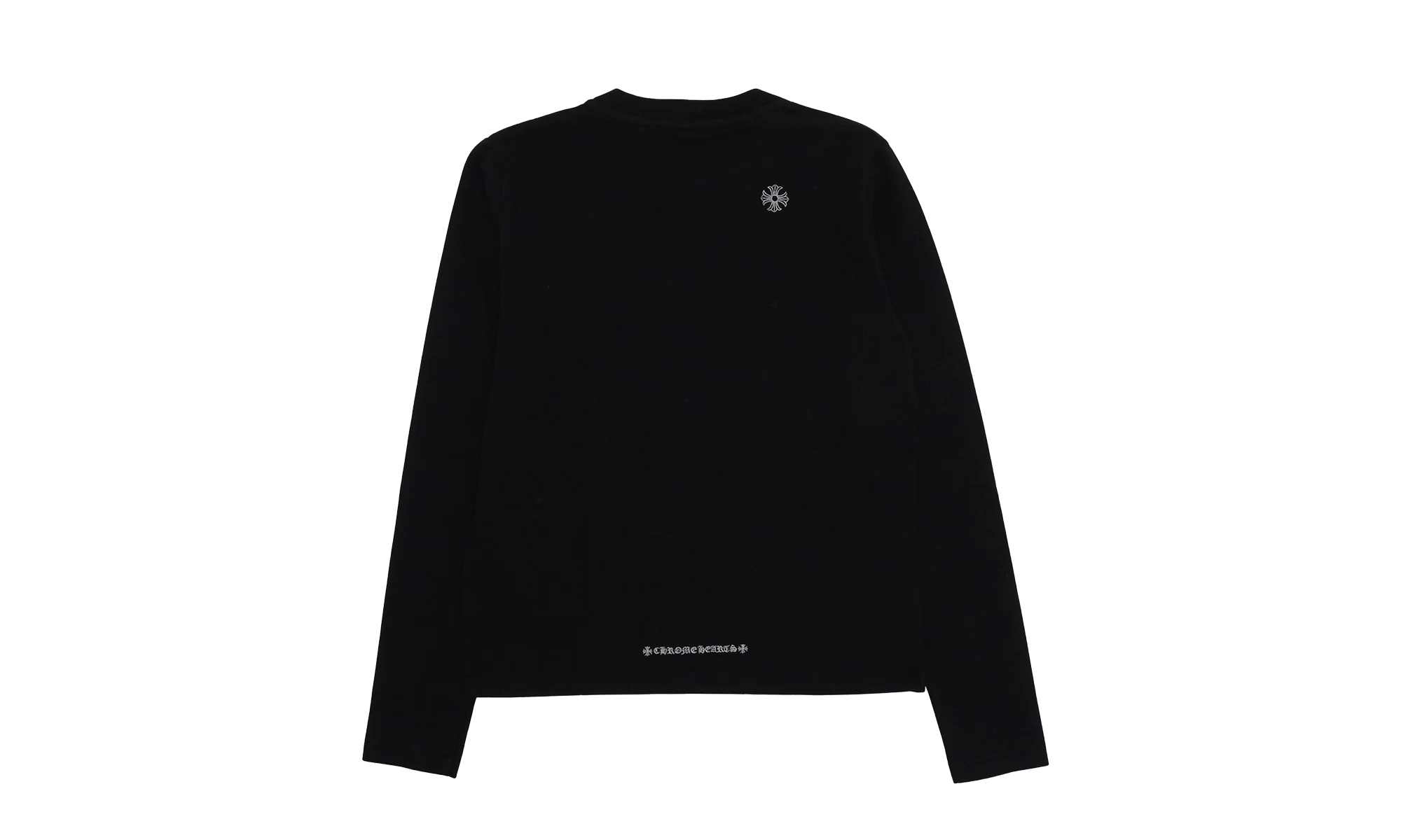 Heavyweight Embroidered Dagger Long Sleeve T-Shirt "Black" CHRM0454 - Image 2