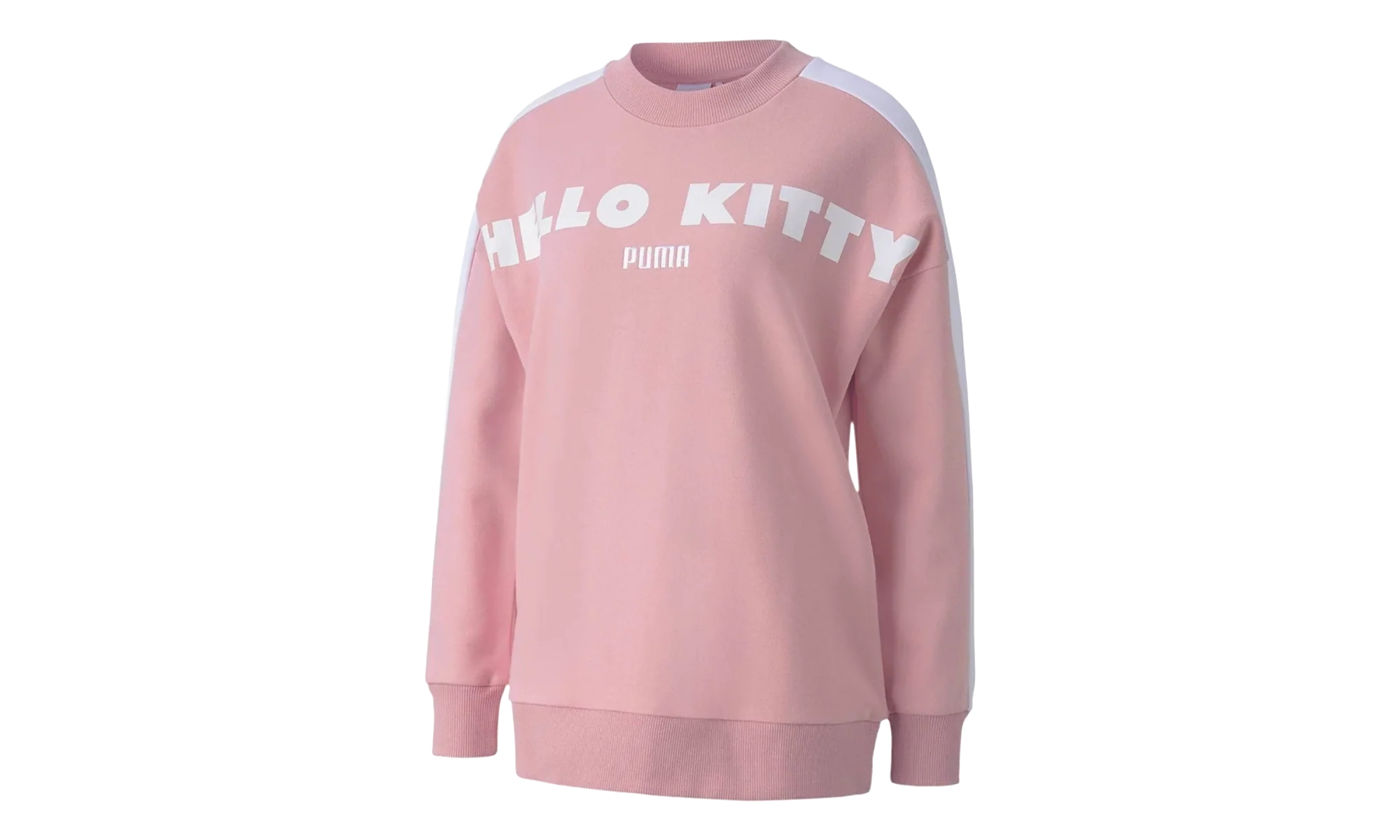 Hello Kitty Crewneck Sweatshirt WMNS "Silver Pink" 597139 14