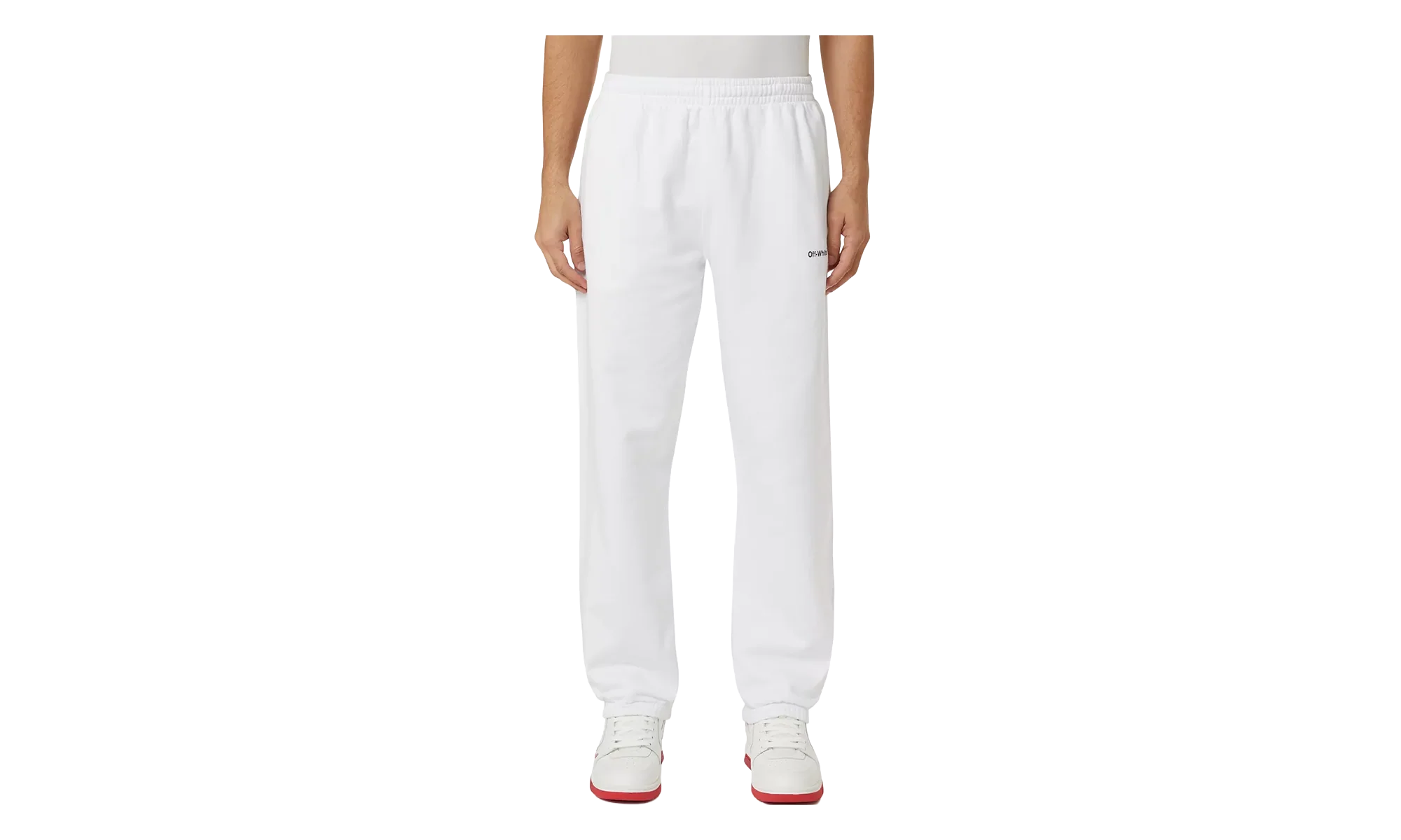 Helvetica Slim Sweatpant "White / Black" EH9NGA9M