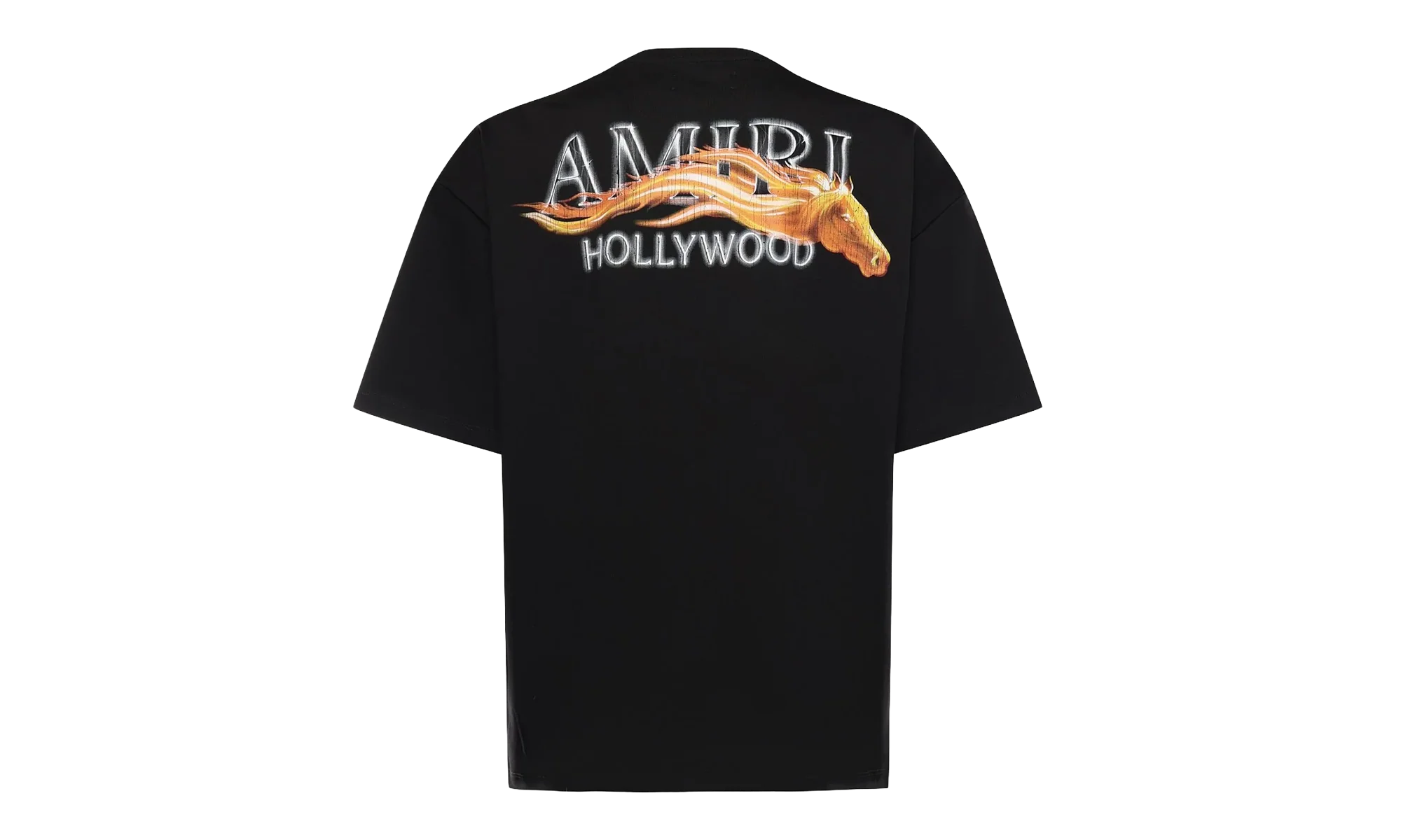 HOLLYWOOD HORSE OVERSIZED TEE "BLACK" AMTOJR1050 001 - Image 2