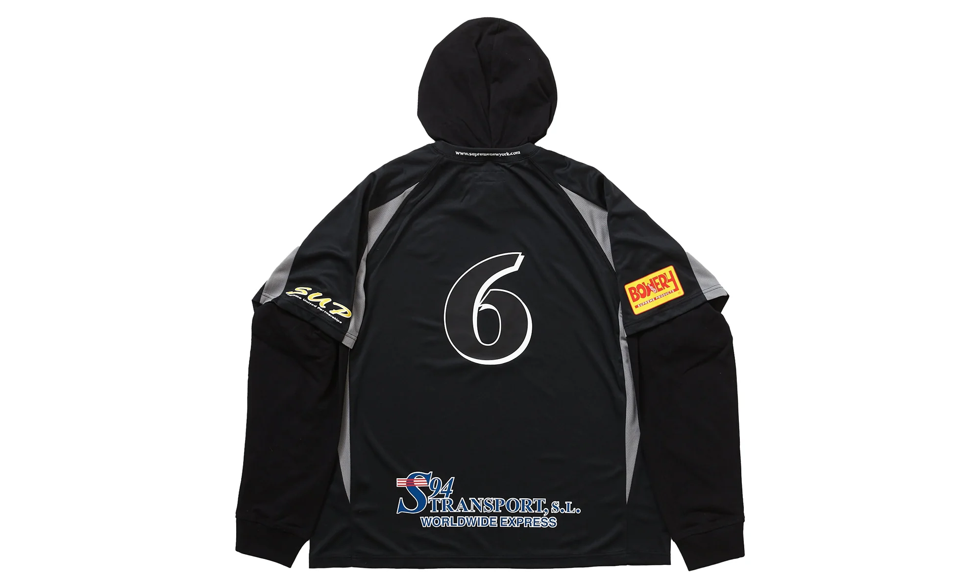 Hooded Soccer Jersey "Black" SU26578 - Image 2
