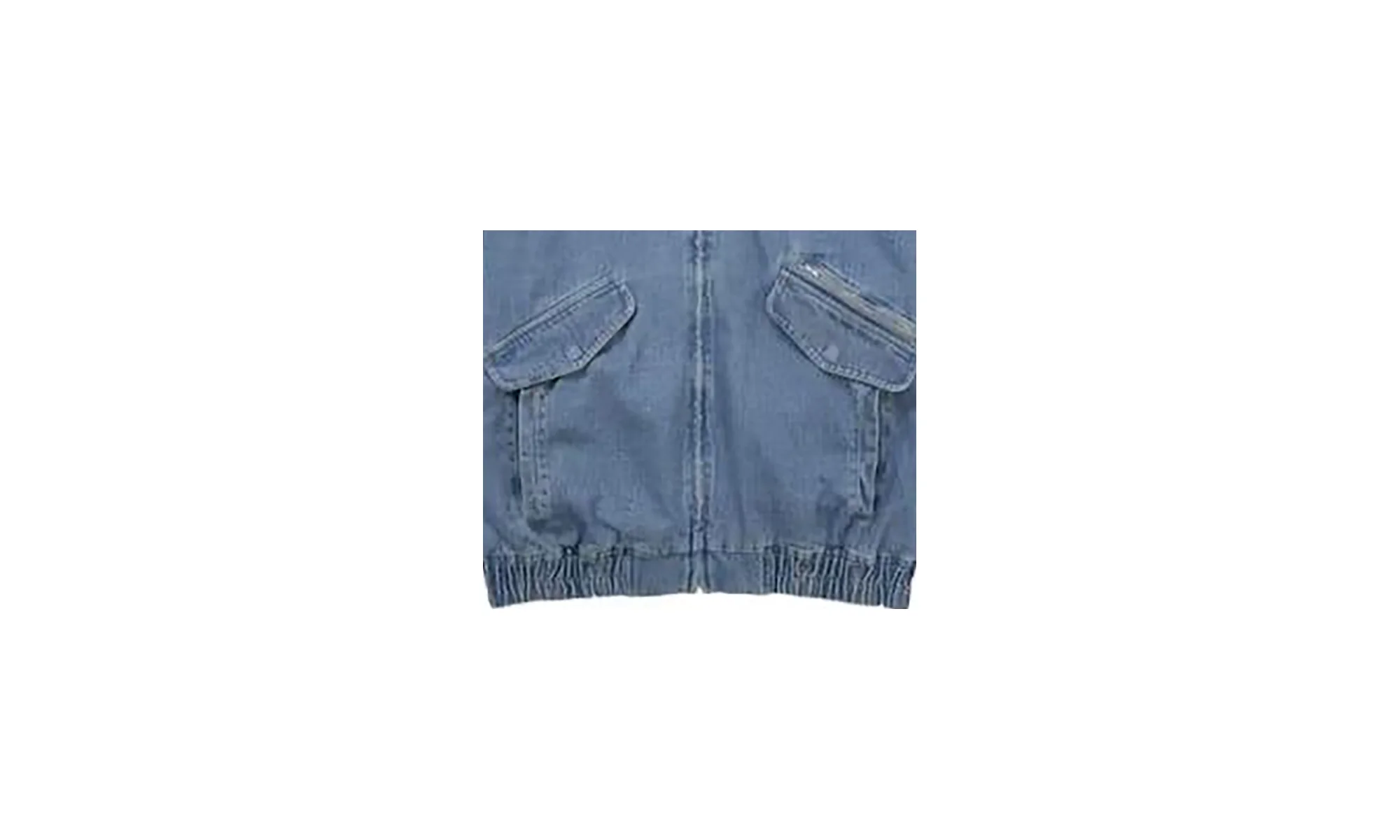 Hooded Utility Jacket "Denim" SU26558 - Image 2
