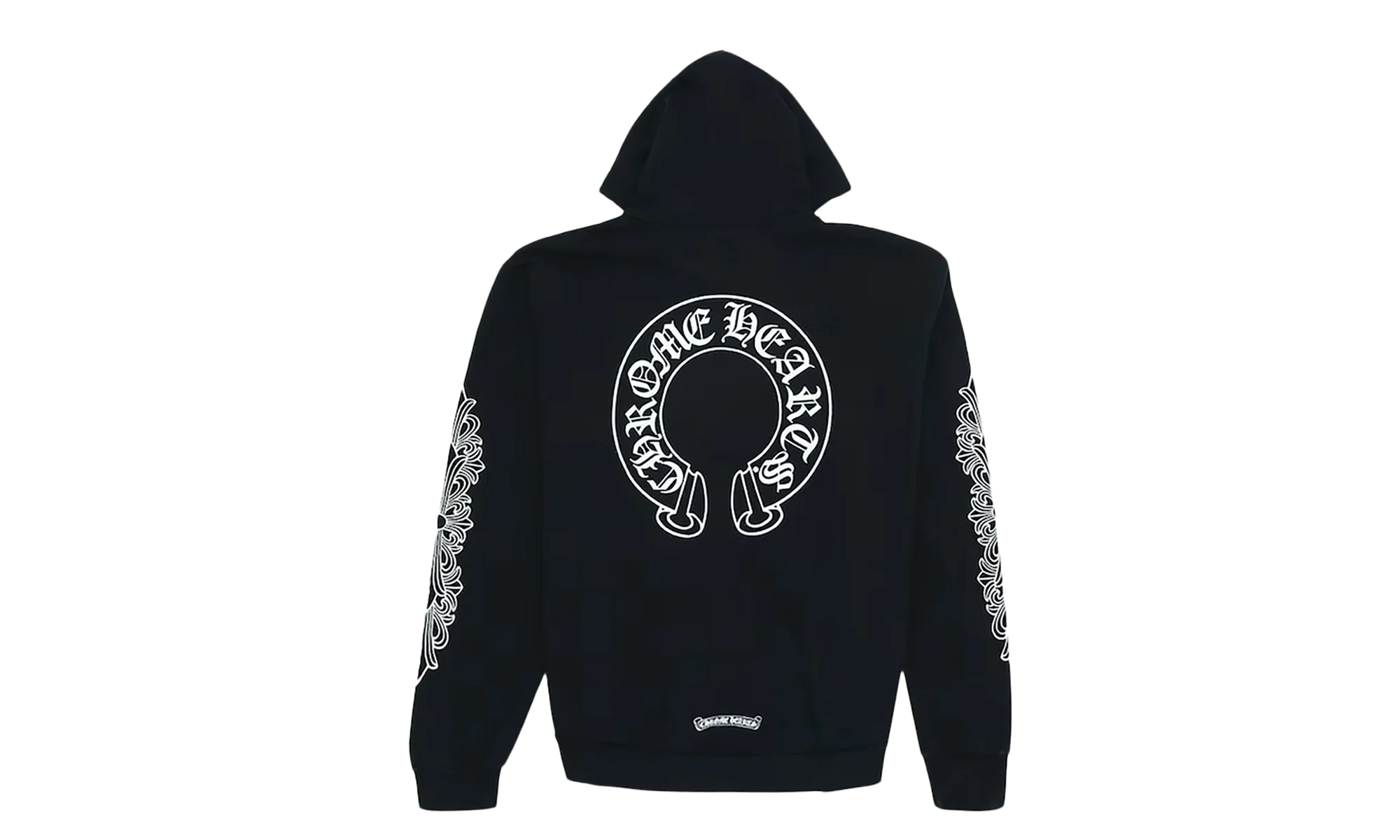 Horse Shoe Floral Pullover Hoodie "Black" CHRM0573 - Image 2