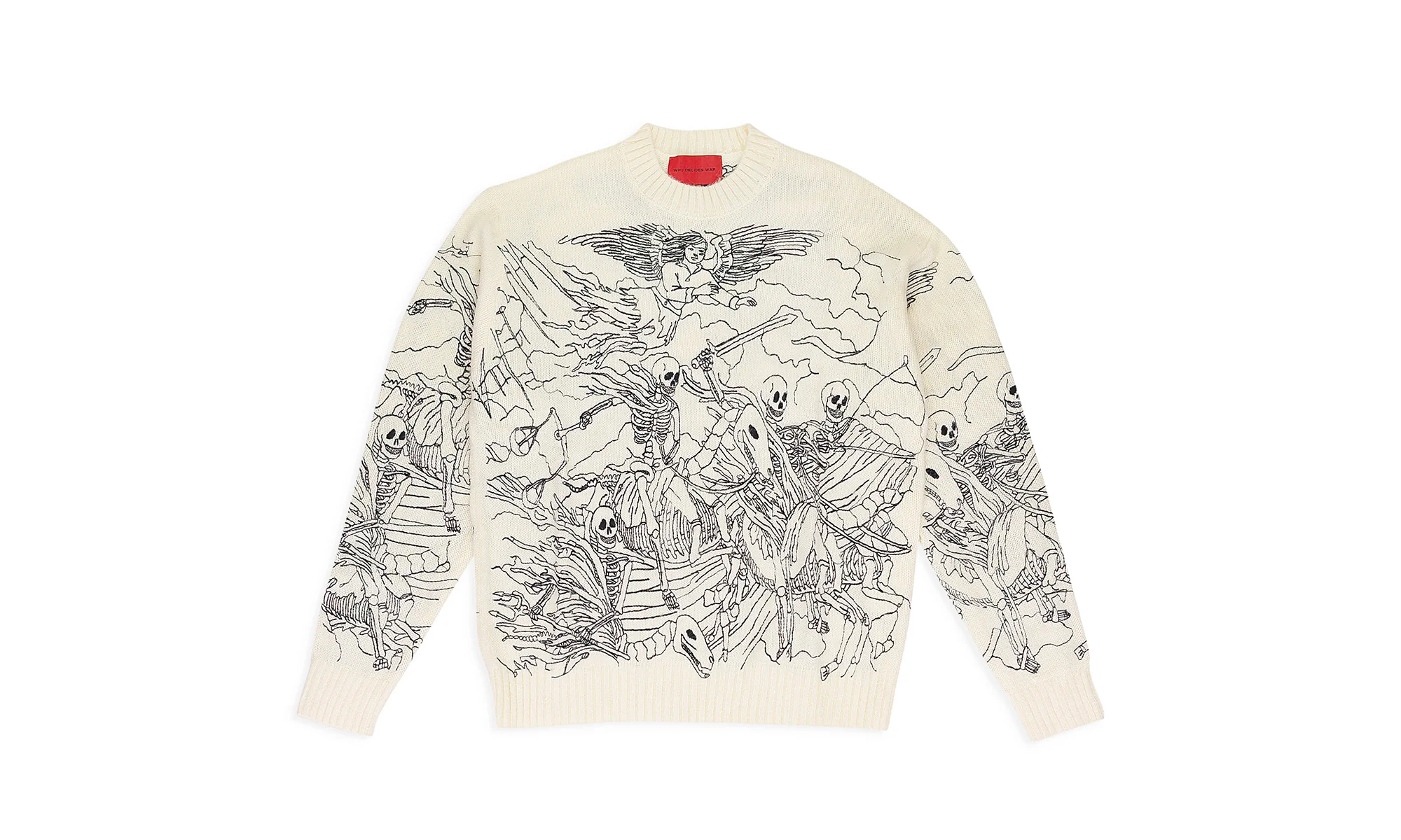 Horsemen Embroidered Sweatshirt "Black" HORSEMENEMBROIDERSWEAT02