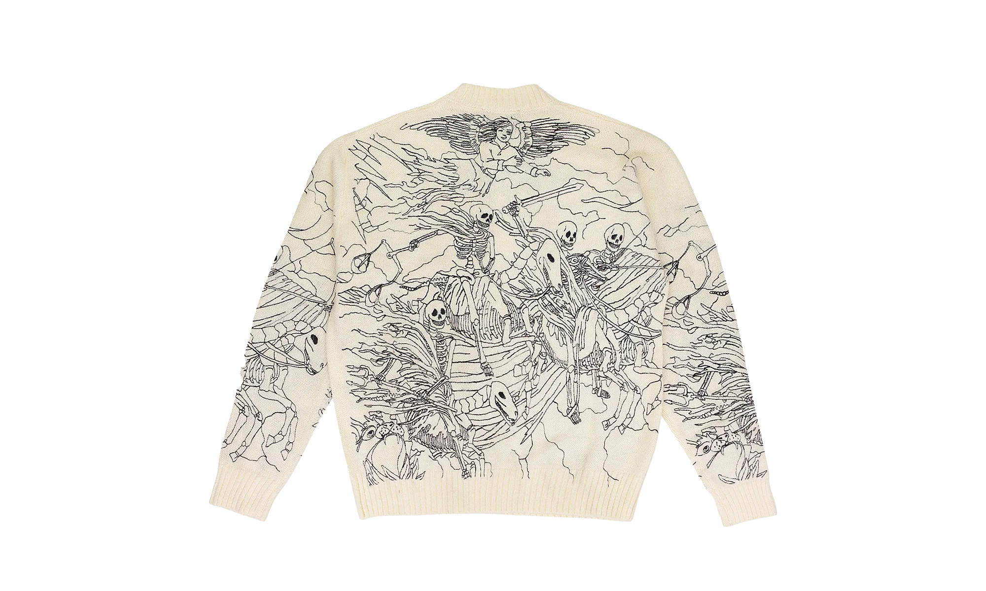 Horsemen Embroidered Sweatshirt "Black" HORSEMENEMBROIDERSWEAT02 - Image 2