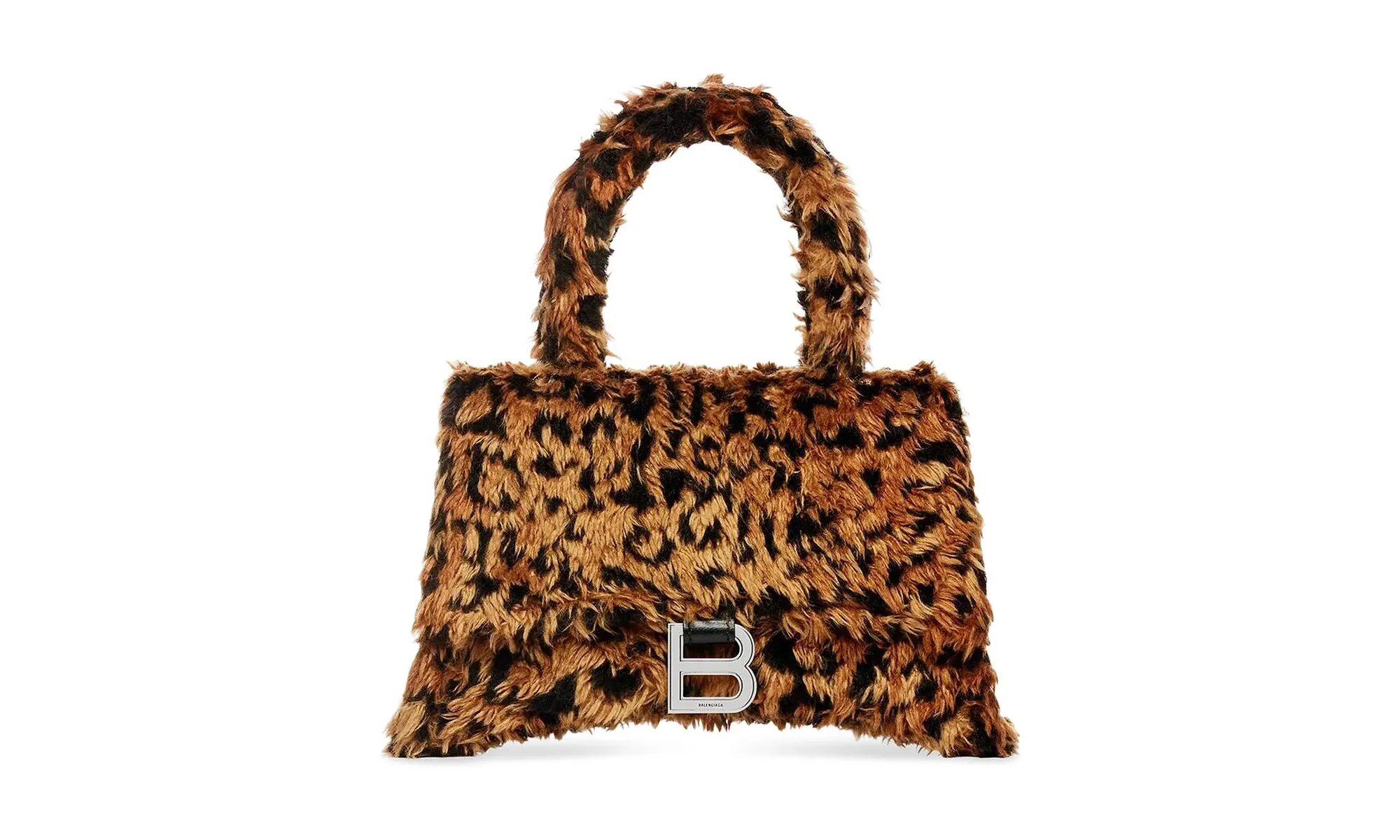 Hourglass Small Handbag With Strap "Beige/Brown" 676365 2AAJH 2766