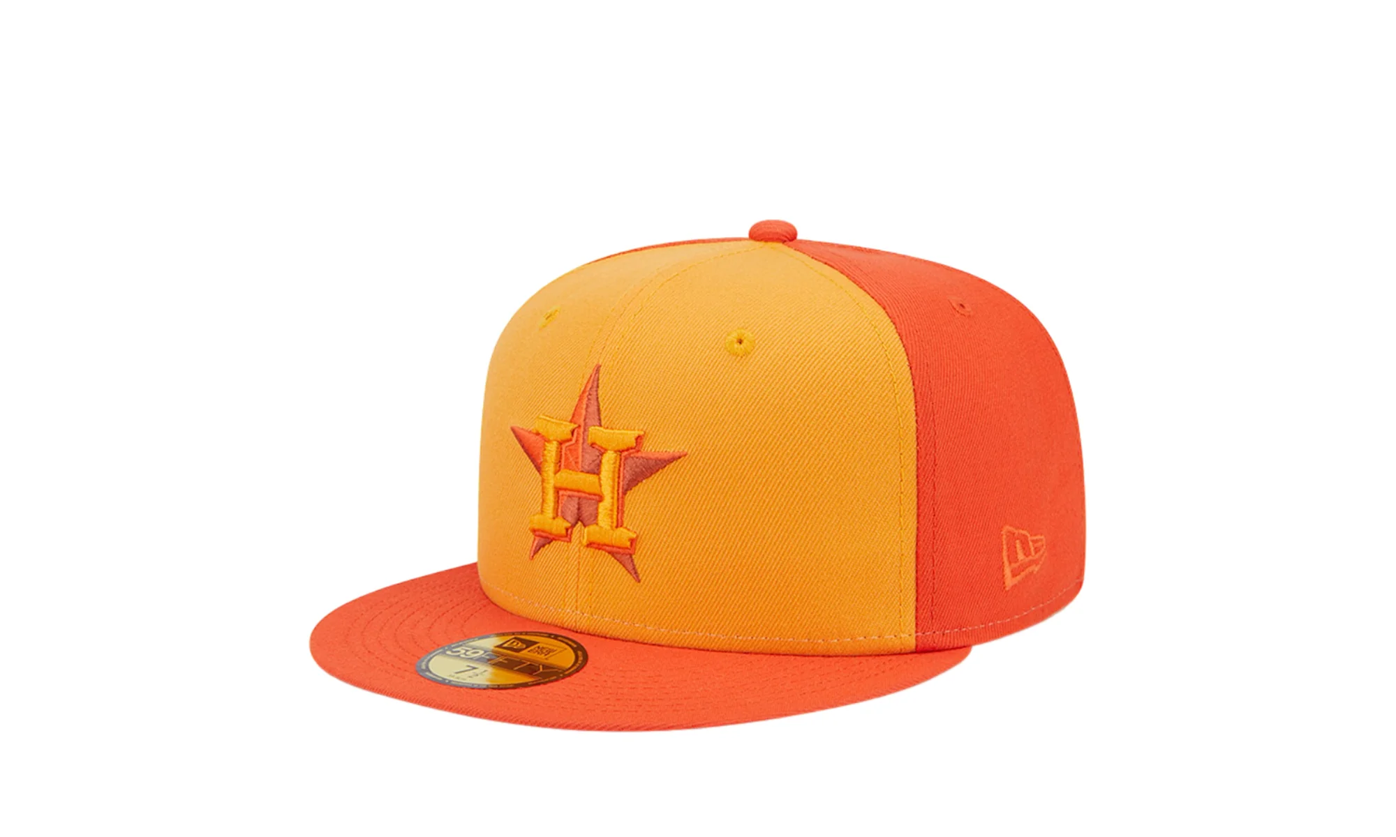 Houston Astros Tri-Tone Team 59FIFTY Fitted Hat "Orange" 60355909 - Image 2