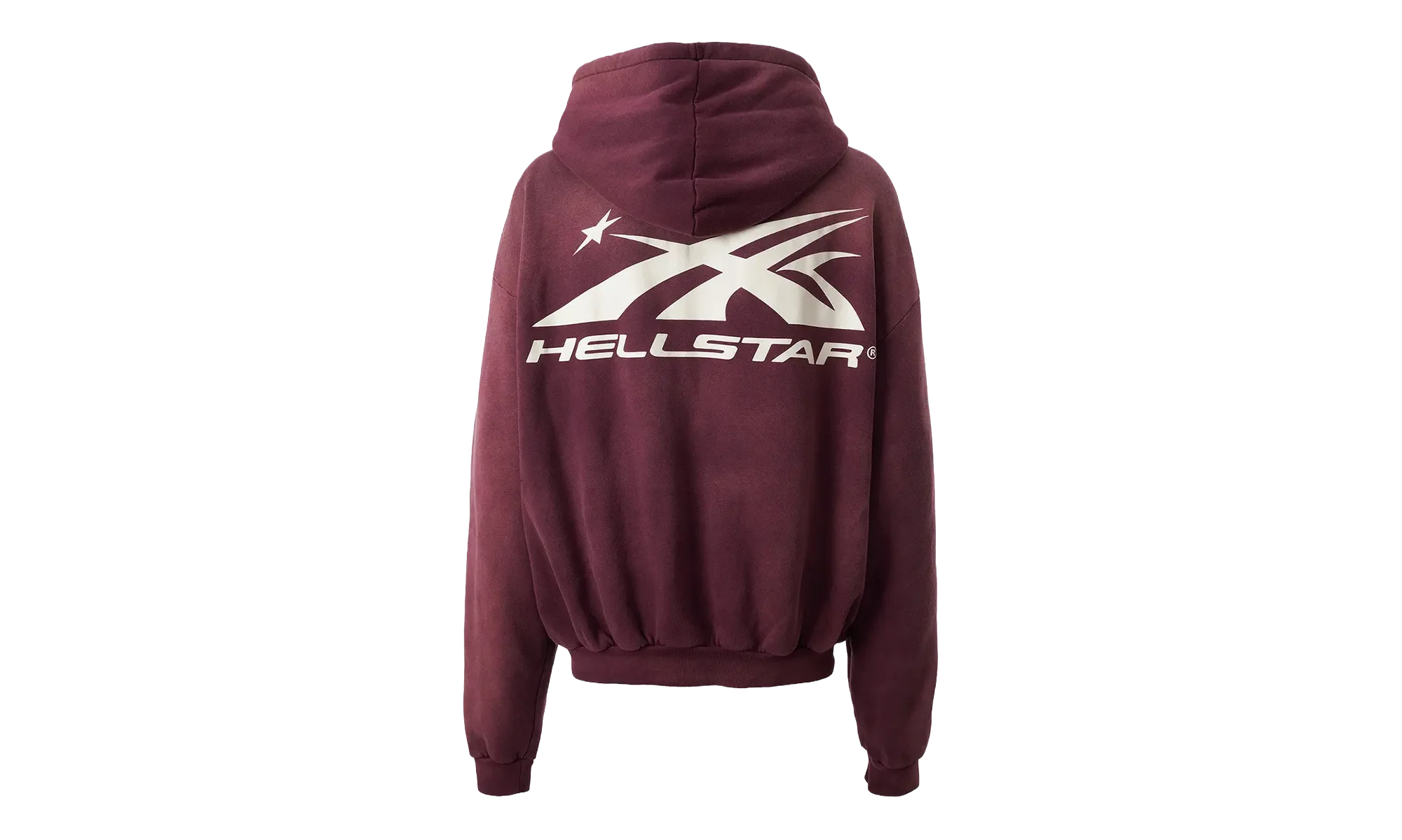 HS Logo Zip Up Hoodie "Burgundy" HSR122 - Image 2