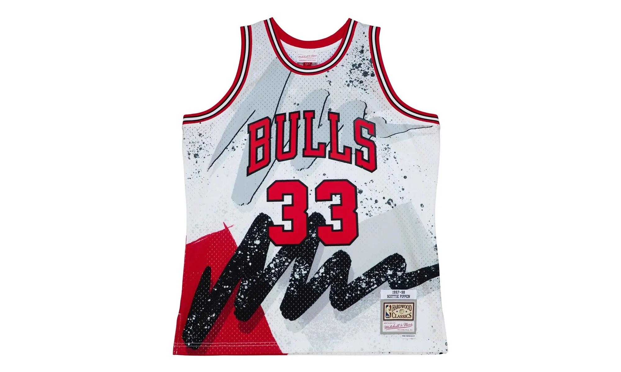 Hyper Hoops Swingman Jersey Bulls 1997 "Scottie Pippen" TFSM1253 CBU97SPIWHIT