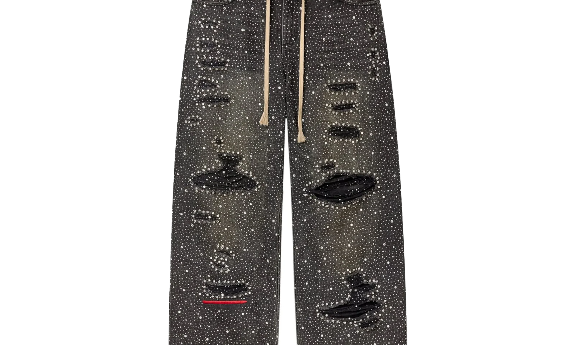 Iced Out Denim Jeans "Black" VALE 08 001 IODB BK - Image 2
