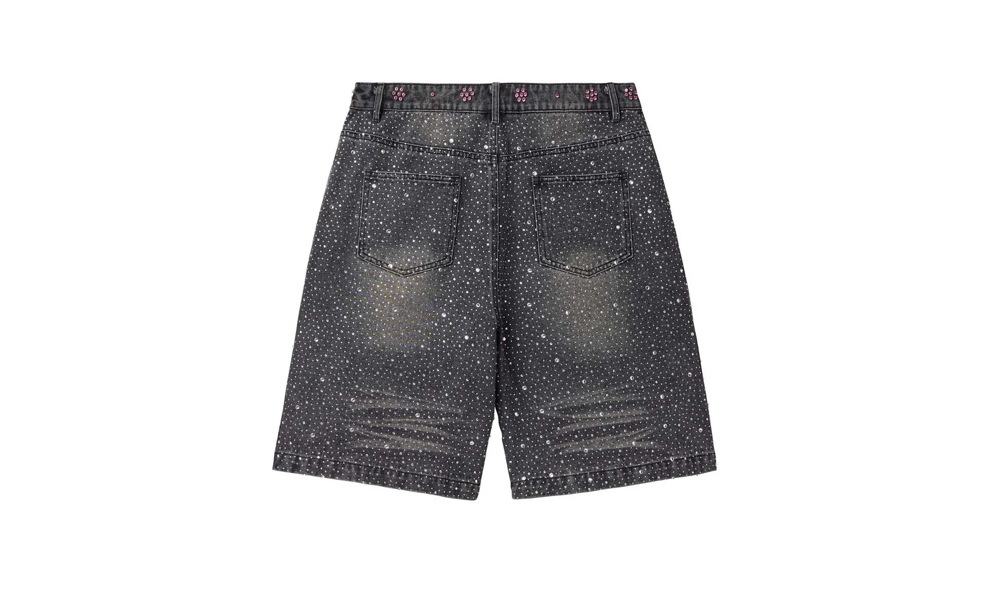Iced Out Jean Shorts "Black" 10067416 - Image 2