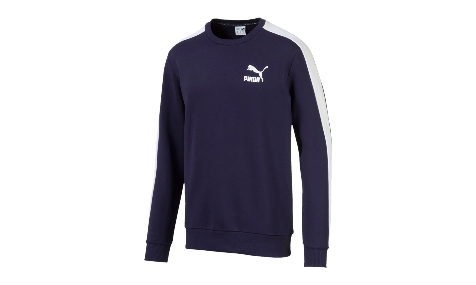 ICONIC T7 FLEECE CREWNECK SWEATSHIRT "Peacoat" 595296 06