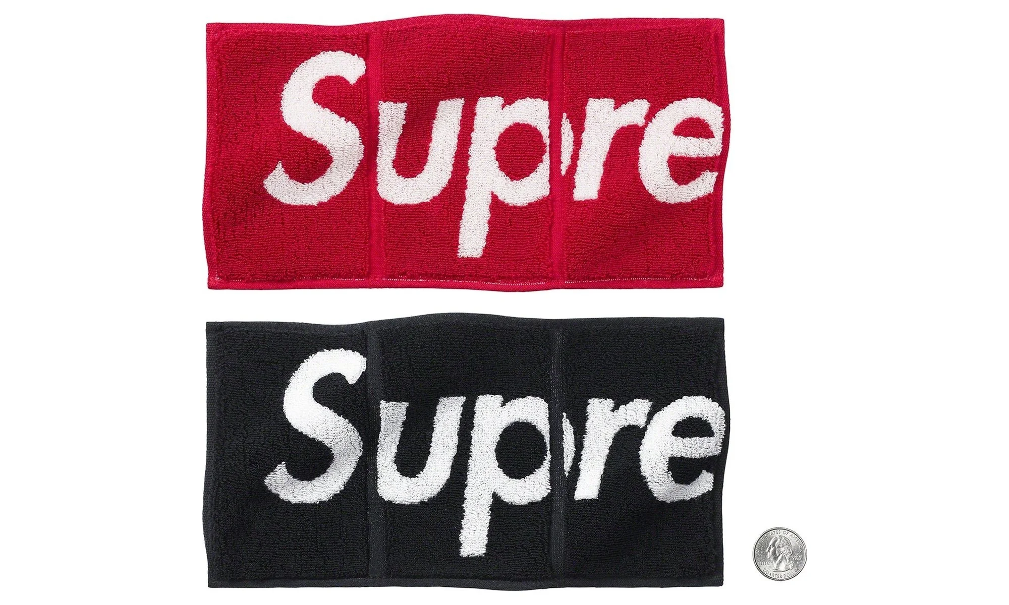 Imabari Pocket Folding Towels (Set of 2) "Black/Red" SU26495