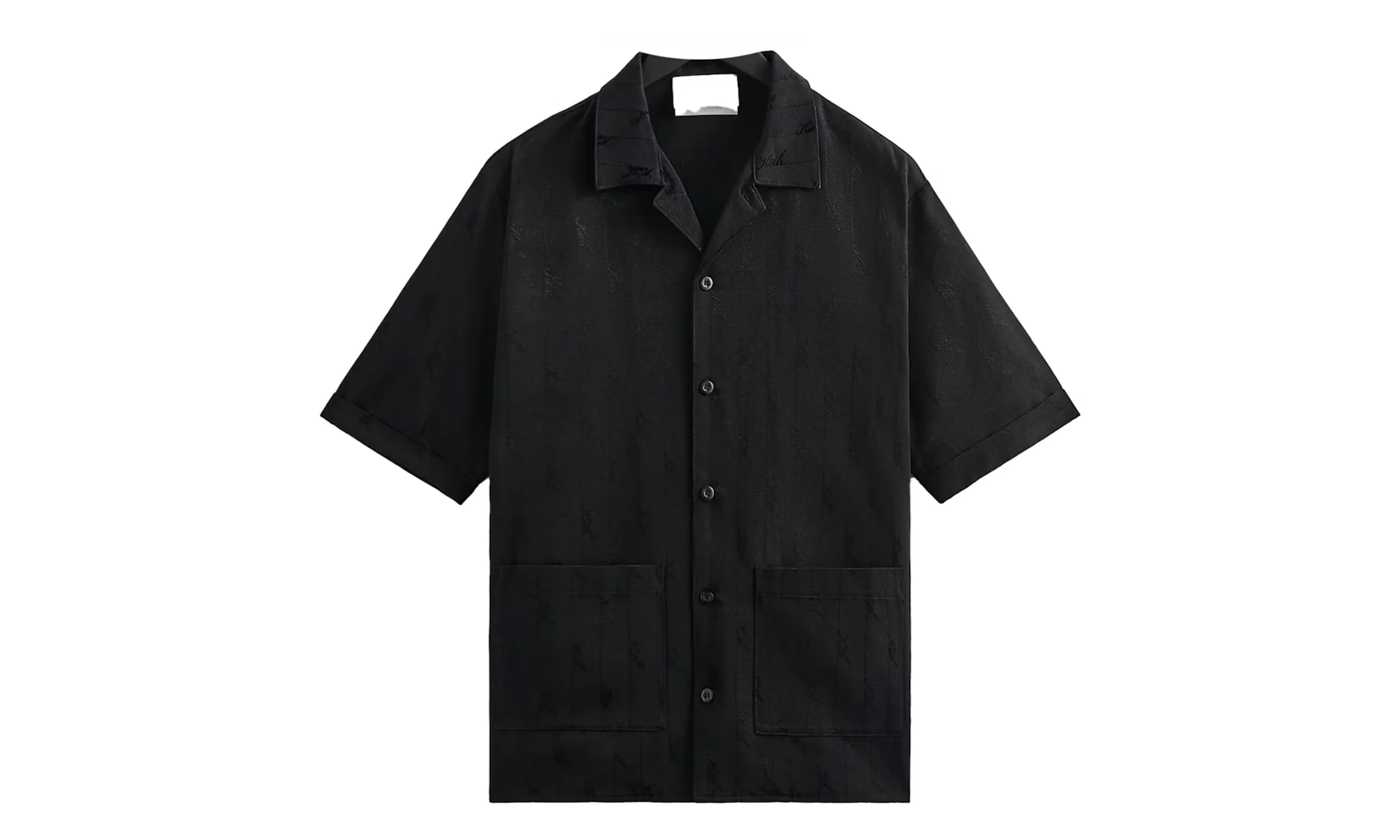Jacquard Faille Reade Shirt "Black" KITH26