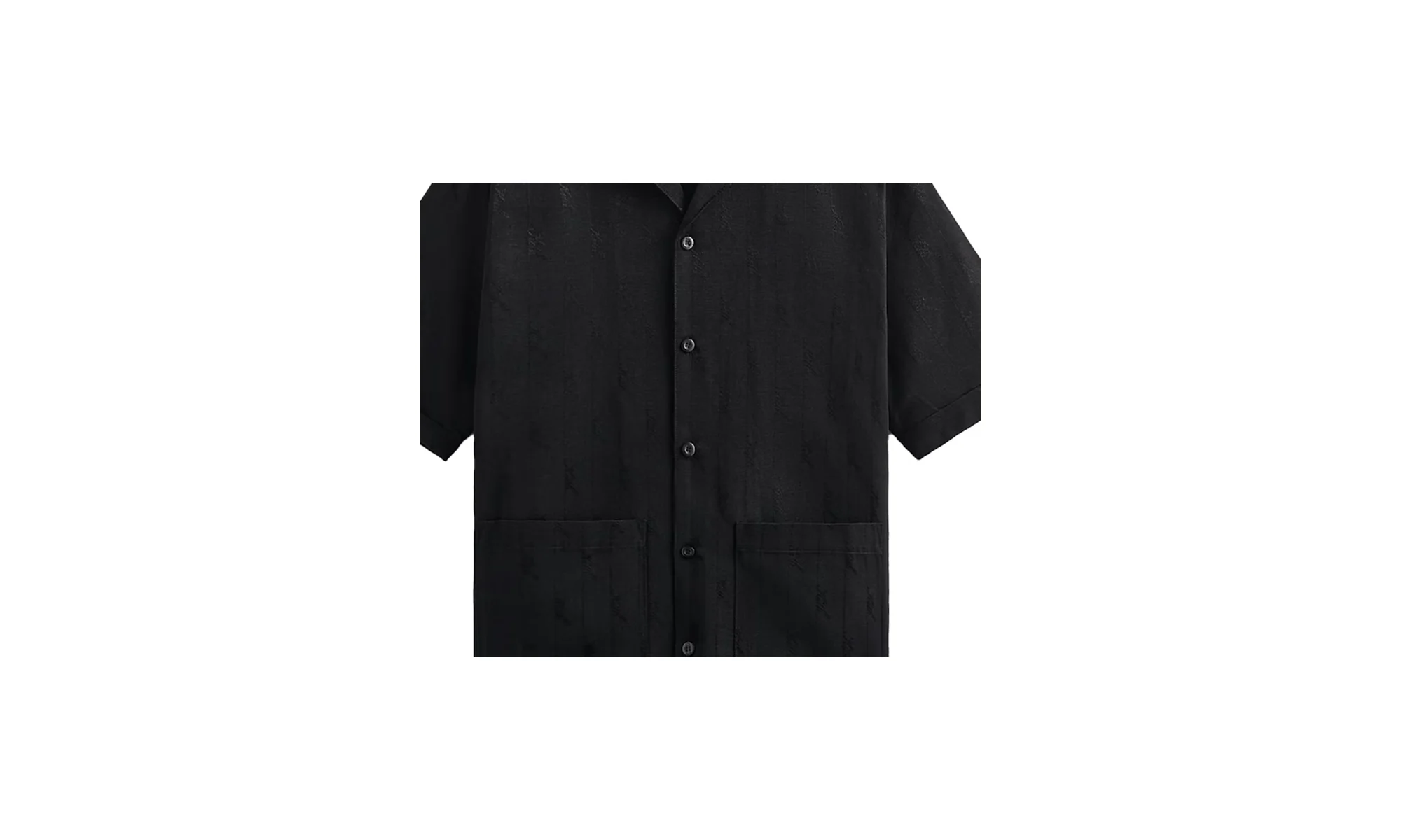 Jacquard Faille Reade Shirt "Black" KITH26 - Image 2