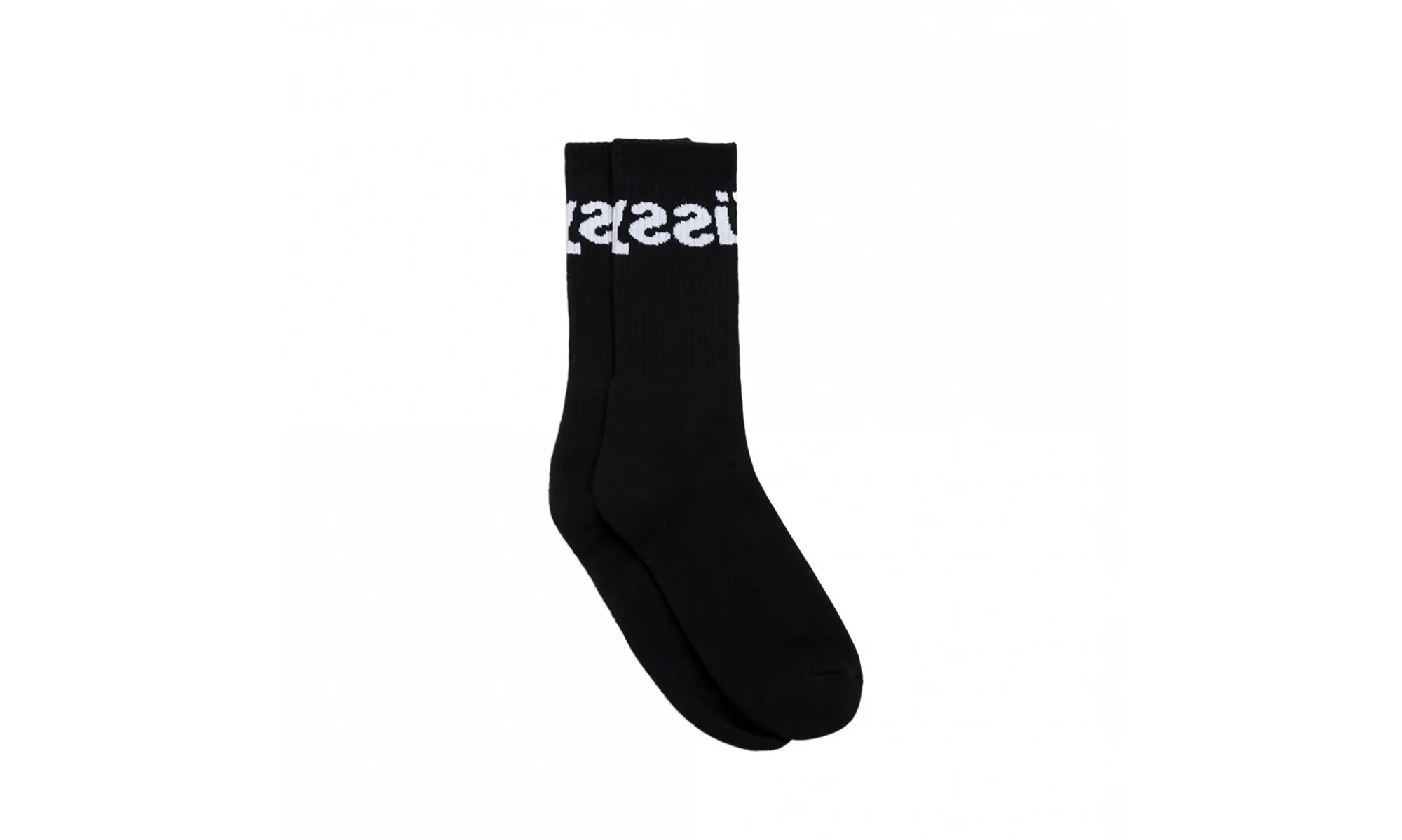 Jacquard Logo Socks "Black" STUS91
