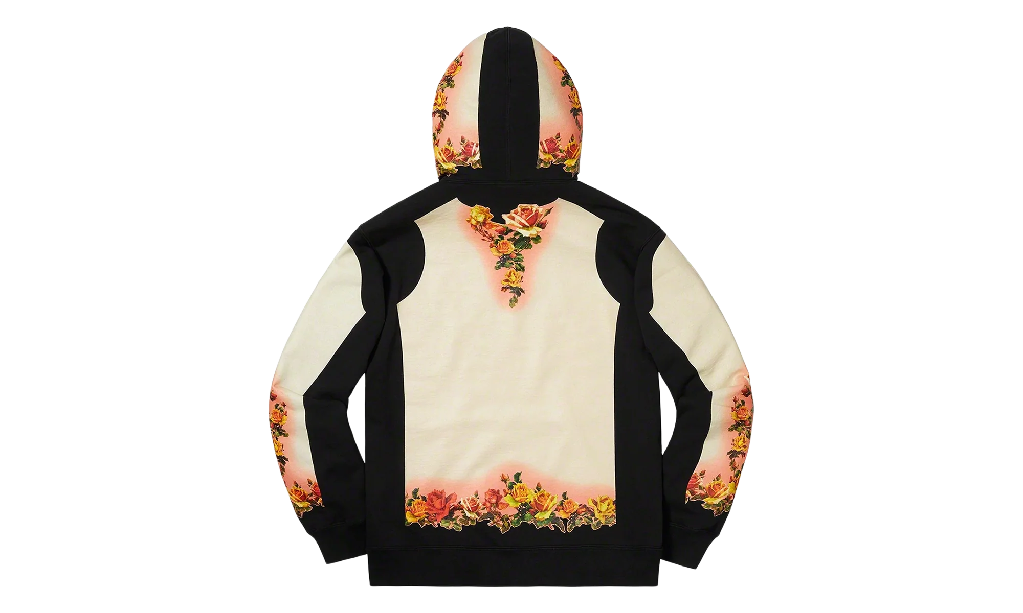 Jean Paul Gaultier® Floral Print Hoodie "SS19 - Black" SU26927 - Image 2