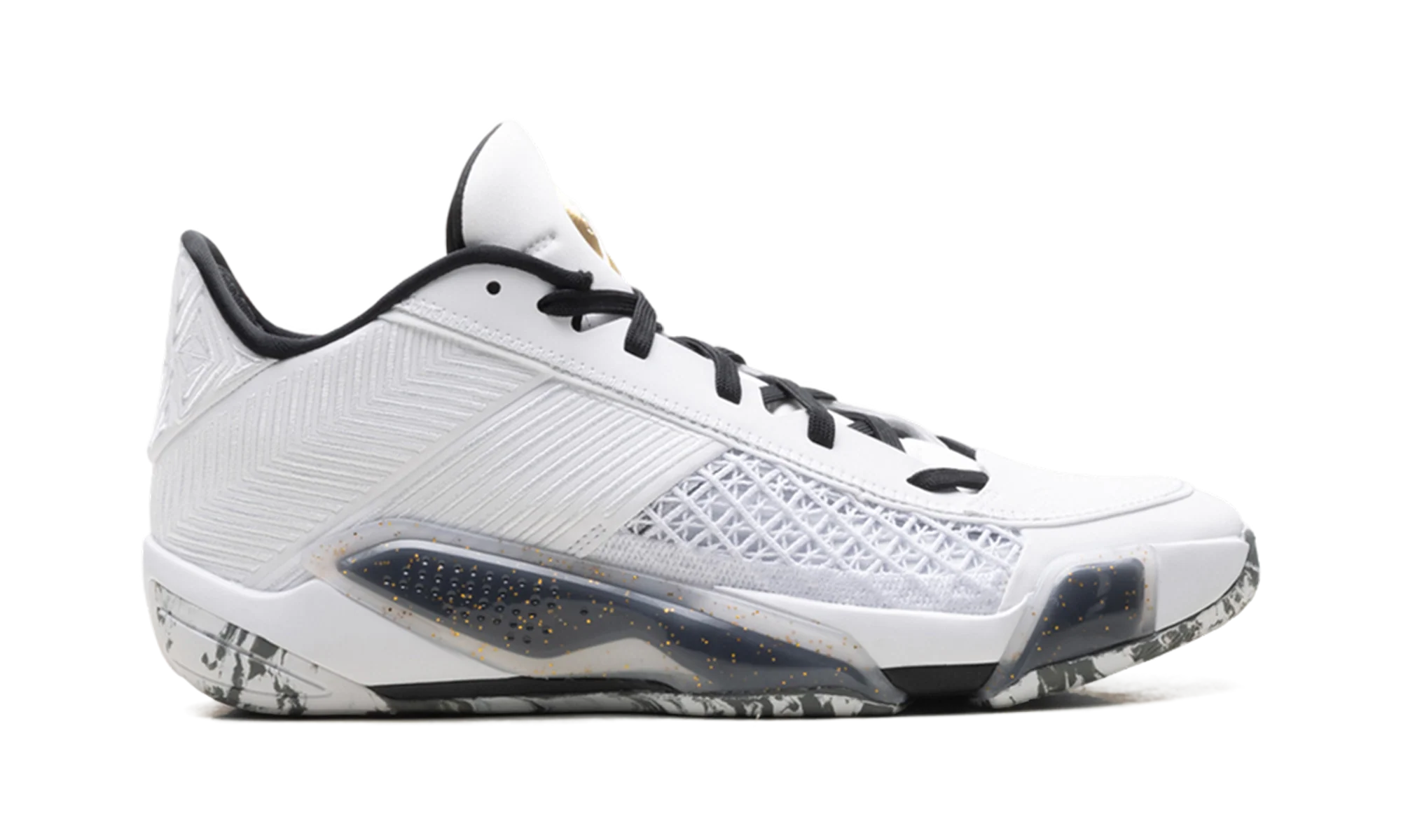 Jordan 38 Low "White Metallic Gold Black" FD2326 107 - Image 6