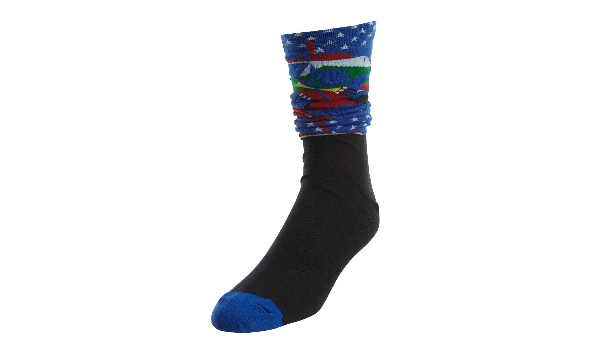 Jordan 9 Low Crew Socks "Royal Blue Black" 806411 010 - Image 2