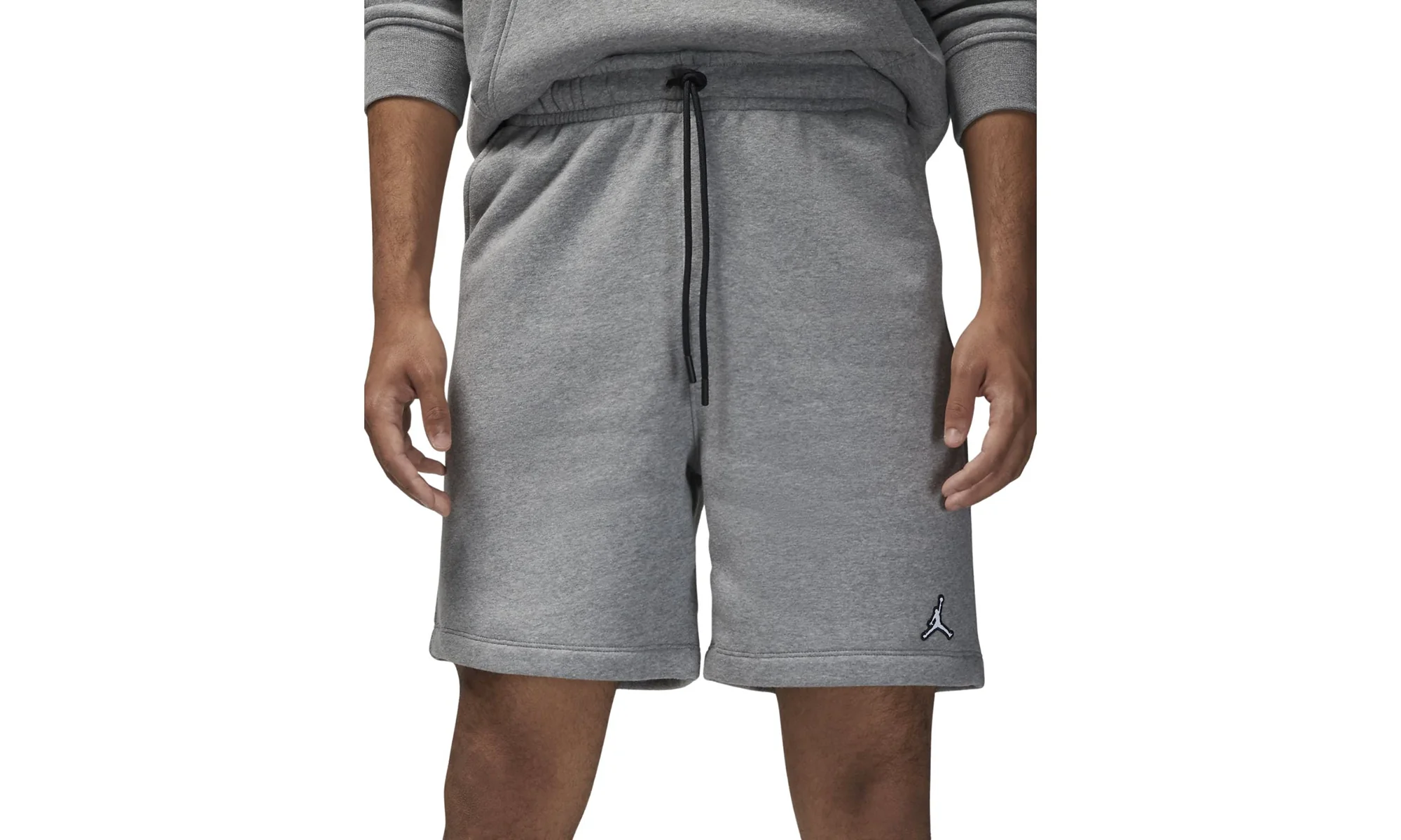 Jordan Brooklyn Fleece Shorts "Carbon Heather & White" DQ7470 091
