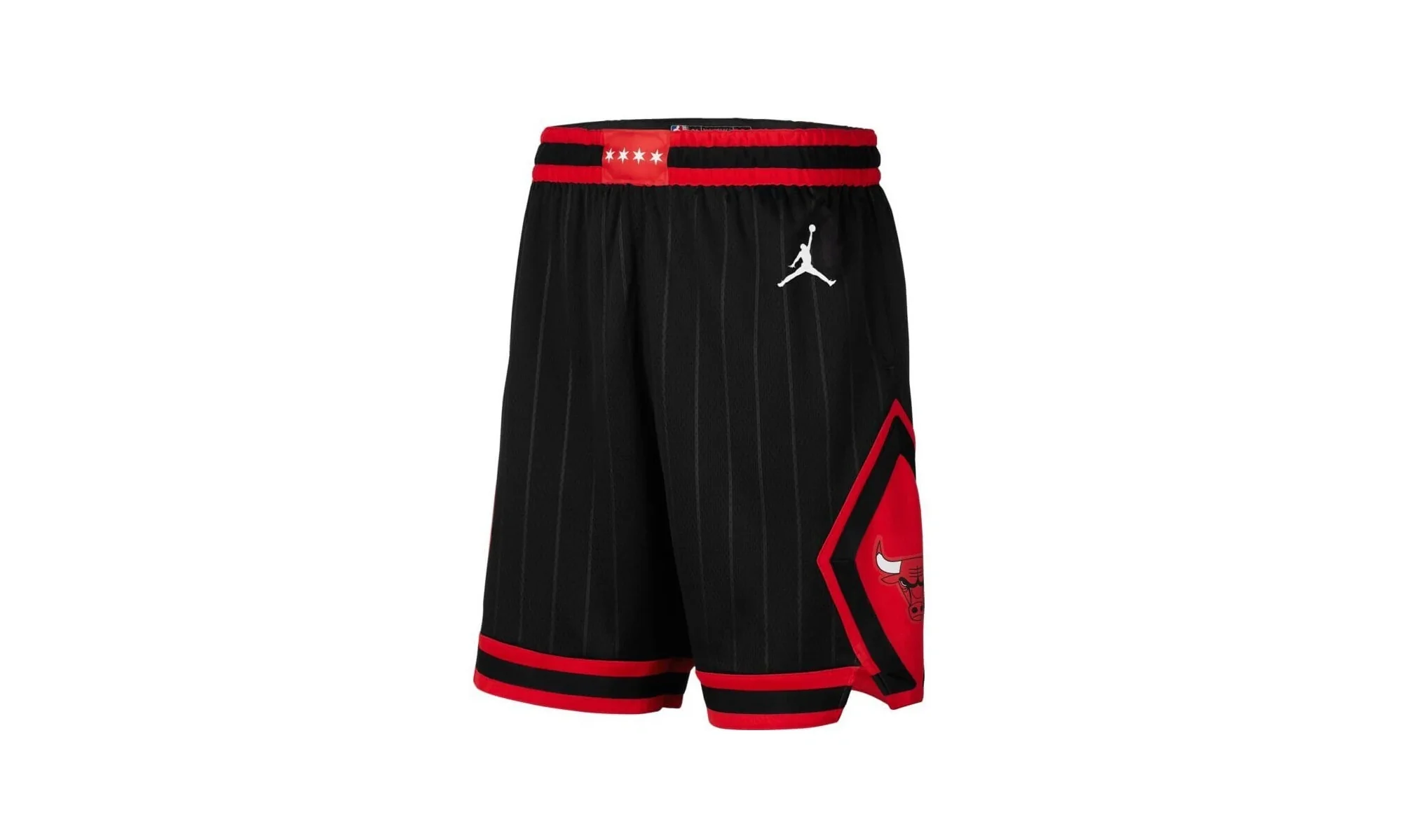 Jordan Chicago Bulls Statement Edition 2020 NBA Swingman Shorts "Black / University Red" CV9555 010