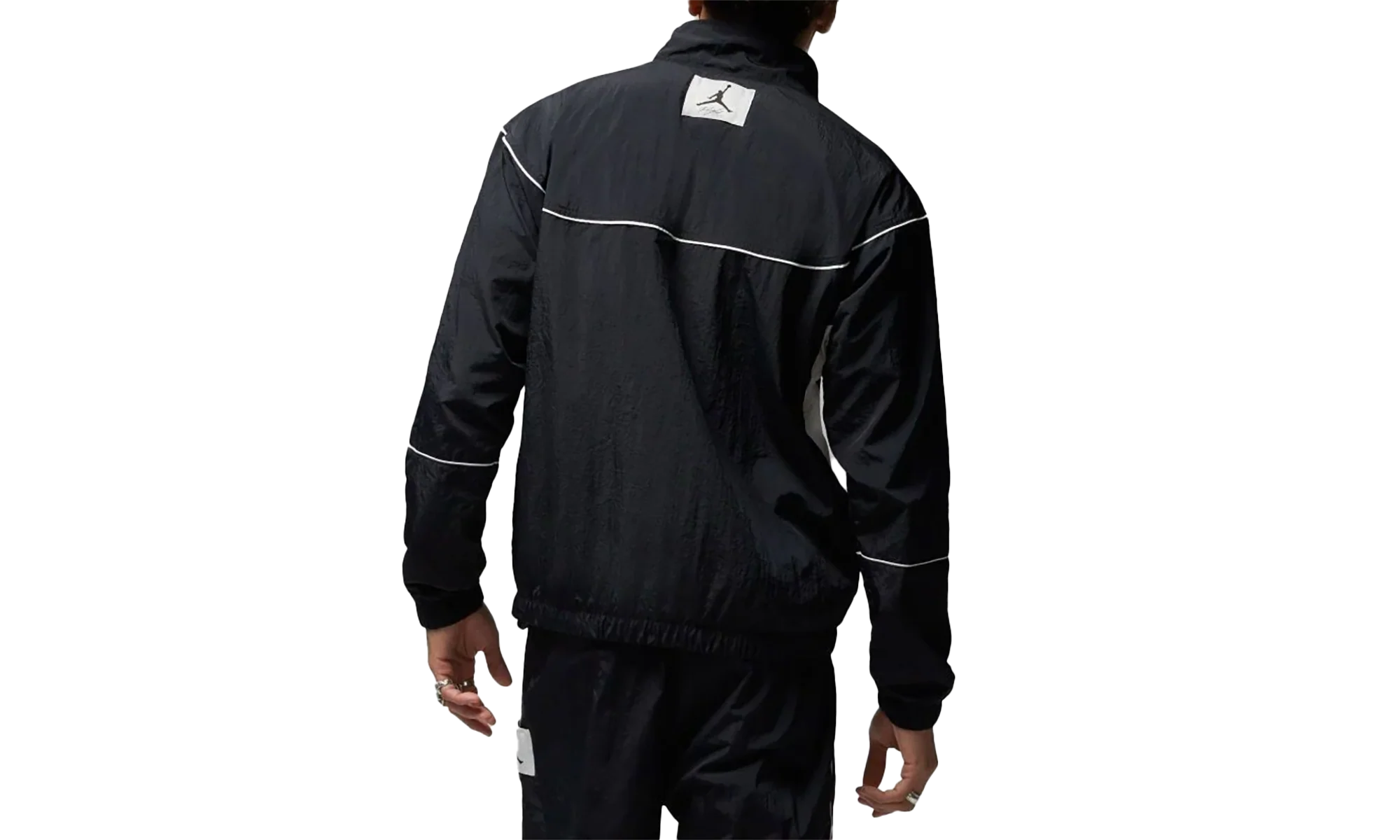 Jordan Essentials Warm-Up Jacket "Black / Sail / Sail" DV7624 010 - Image 2