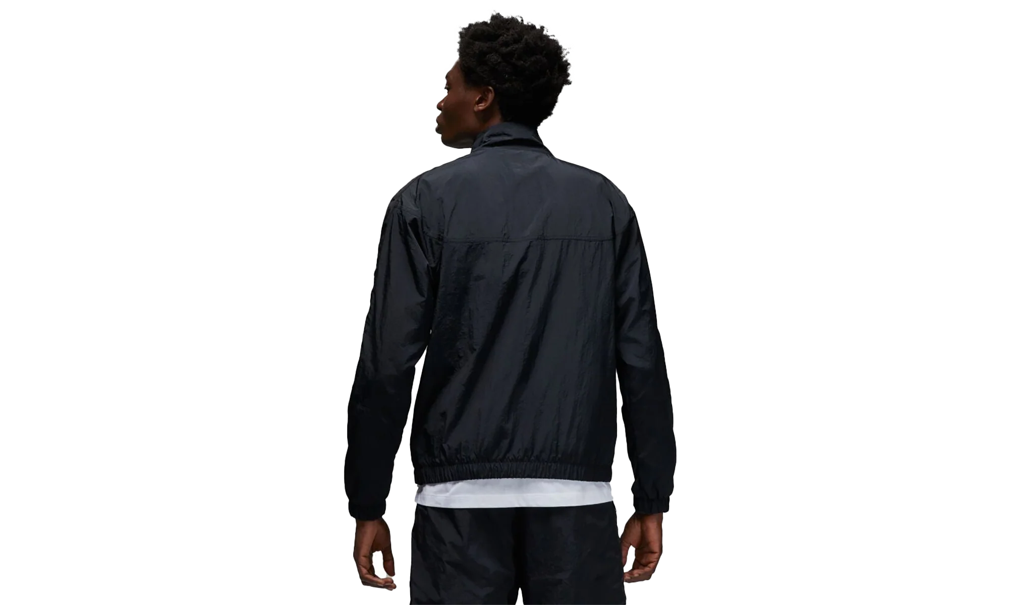 Jordan Essentials Warmup Jacket "Black / Black / Sail" FB7294 010 - Image 2
