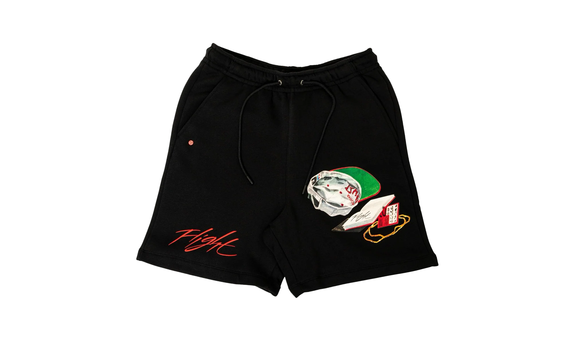 Jordan Flight Artist Series Jacob Rochester Fleece Shorts "Black" DQ7542 010