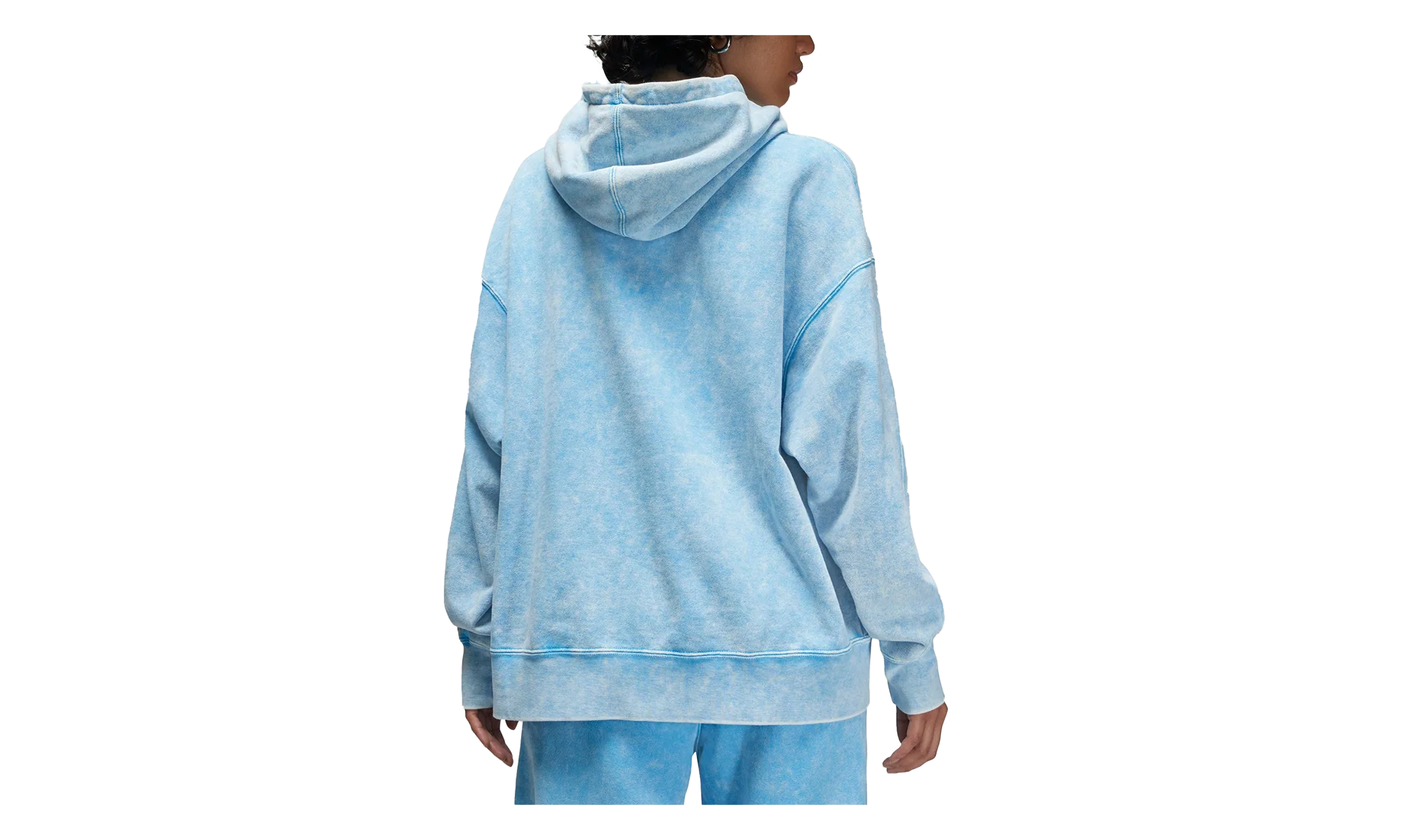 Jordan Flight Washed Hoodie WMNS "Blue" DX0442 443 - Image 2