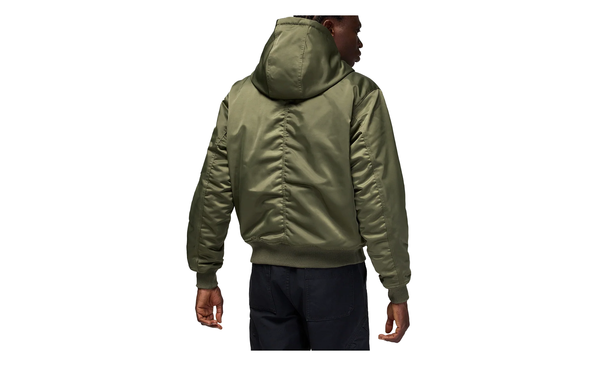 Jordan Renegade Flight Therma-FIT Hooded Jacket "Medium Olive / Starfish / Black" HV0540 222 - Image 2