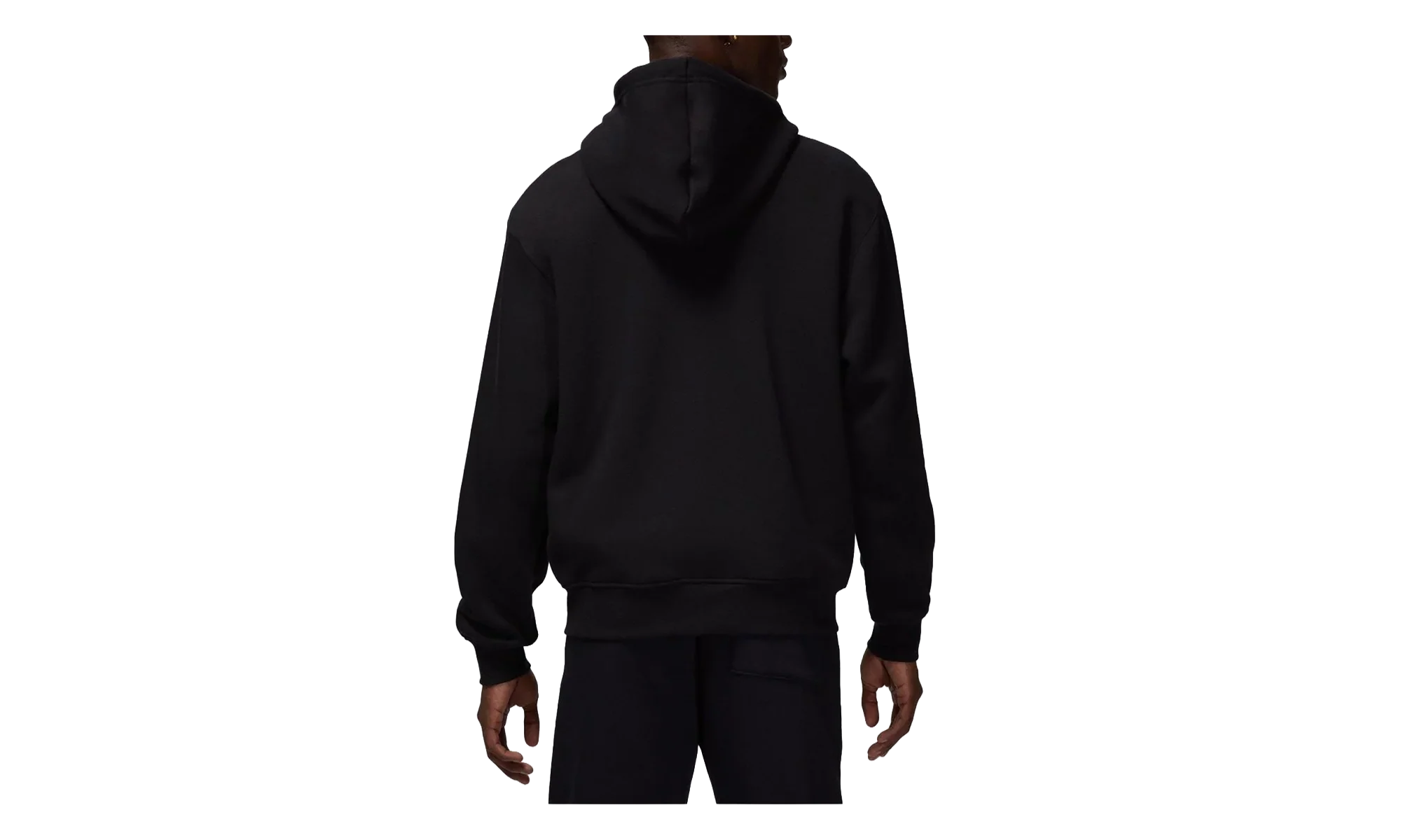 Jordan Wordmark Fleece Hoodie "Black" FJ1966 010 - Image 2