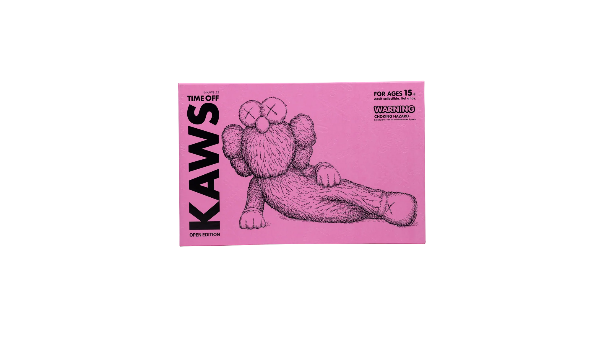 Kaws Time Off Vinyl Figure "SS 23 - Pink" KAWS SS2301 - Image 4