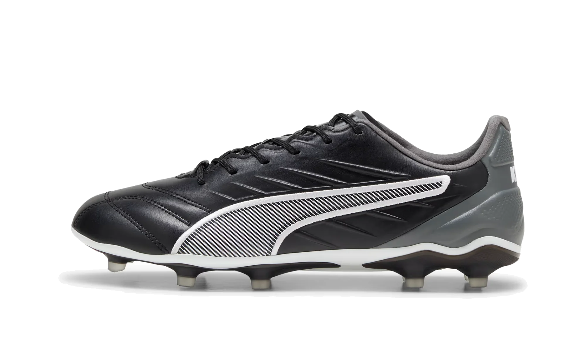 KING PRO FG/AG Football Boots "PUMA Black / PUMA White / Cool Dark Gray" 107862 01