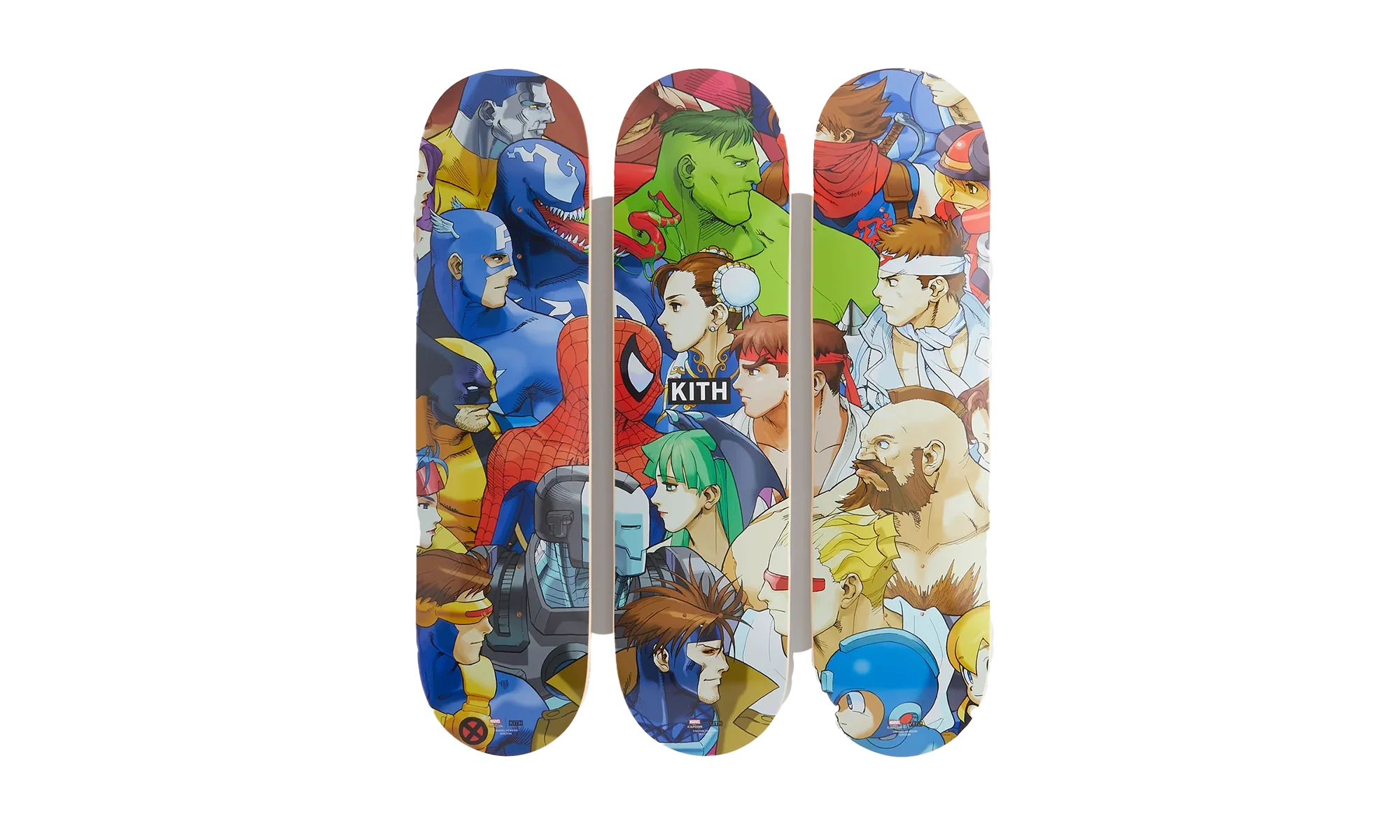 Kith Triptych Set of 3 Skatedeck "Marvel vs. Capcom - Multi" KHL150829 906