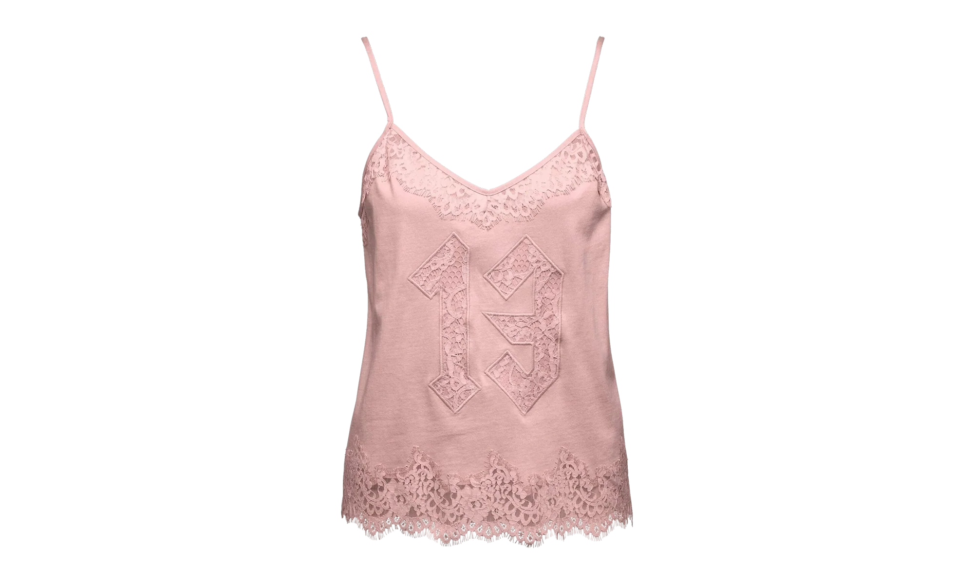 Lace Trim Sleepwear Cami WMNS "Fenty by Rihanna - Silver Pink" 574301 01