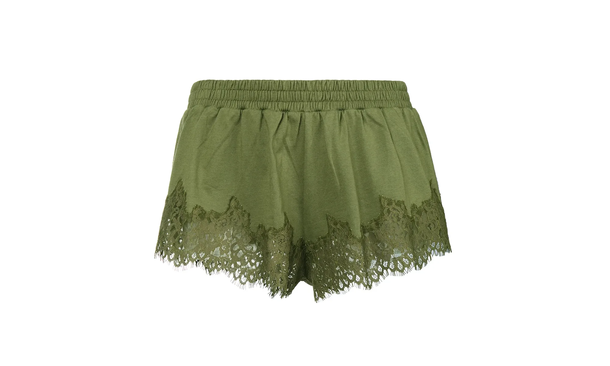 Lace Trim Sleepwear Short WMNS "Fenty by Rihanna - Olive Branch" 574302 02