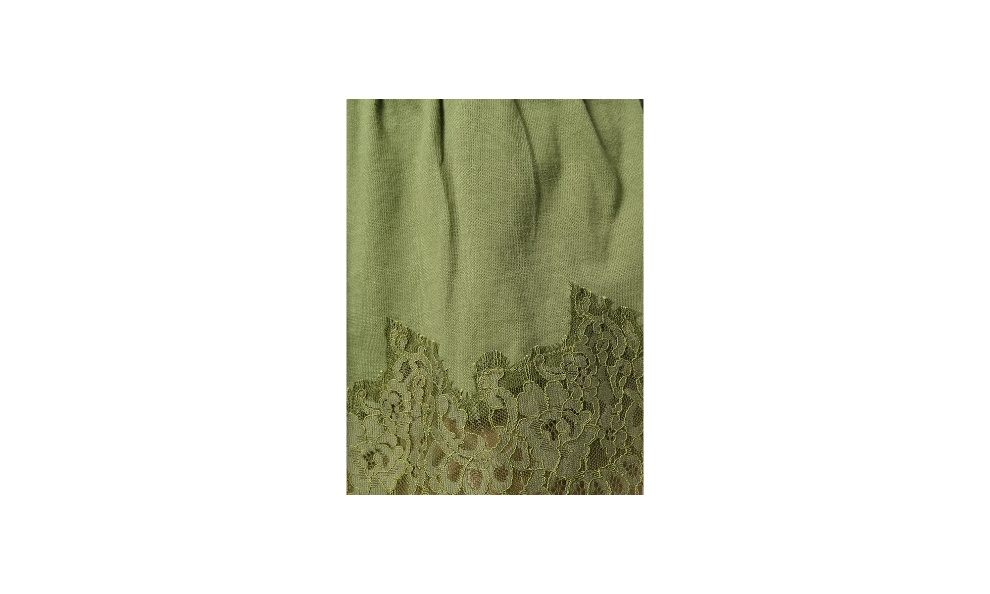 Lace Trim Sleepwear Short WMNS "Fenty by Rihanna - Olive Branch" 574302 02 - Image 2