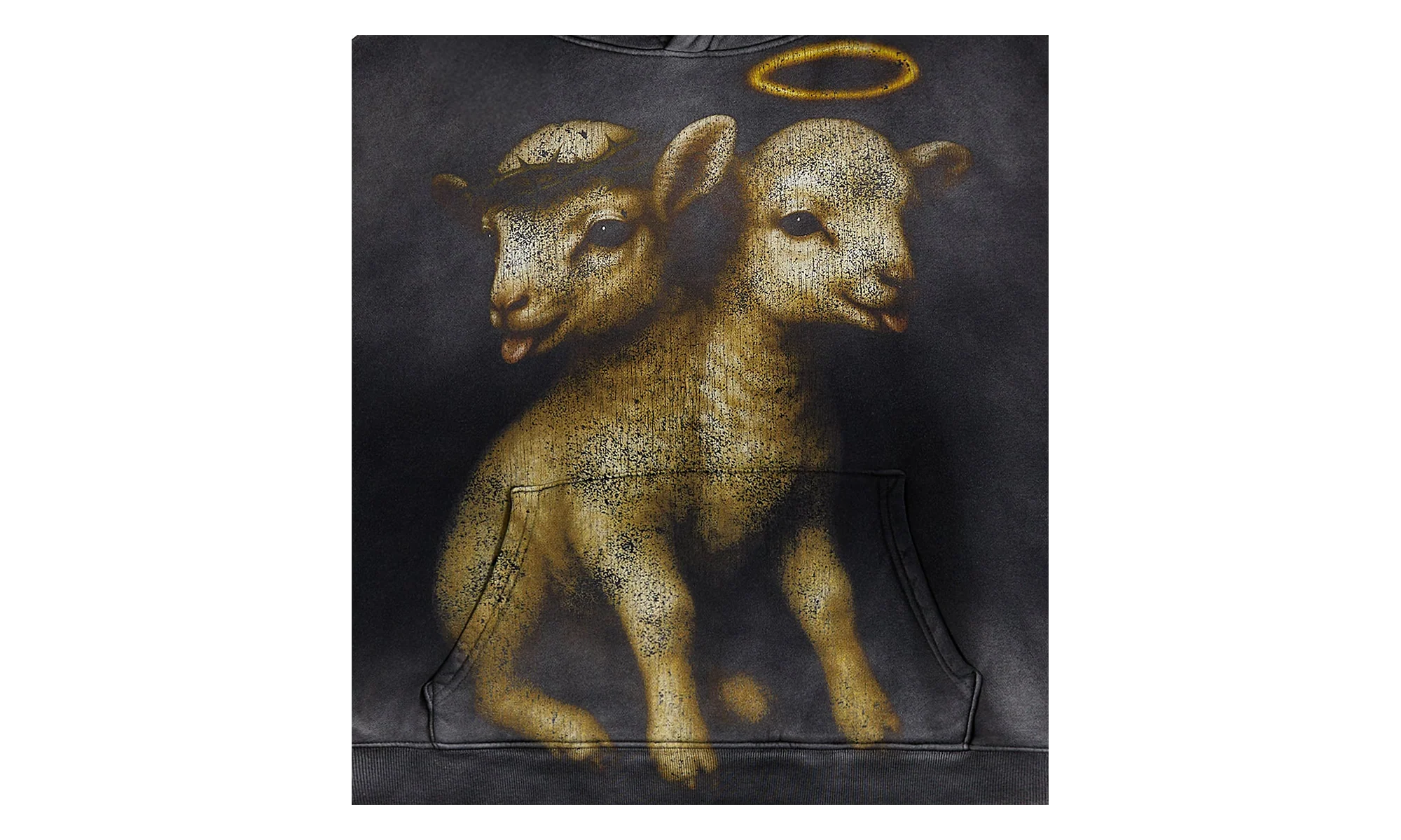 Lamb Hoodie "Black" HSR234 - Image 2