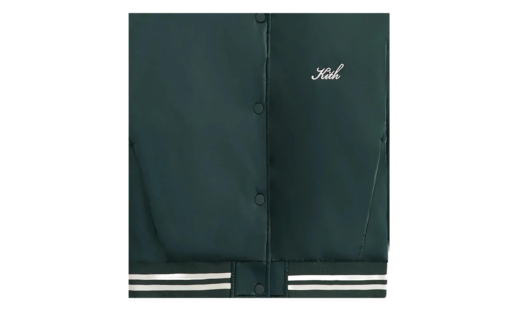 Landry II Cropped Satin Bomber Jacket WMNS "Dark Green" KITH120 - Image 2