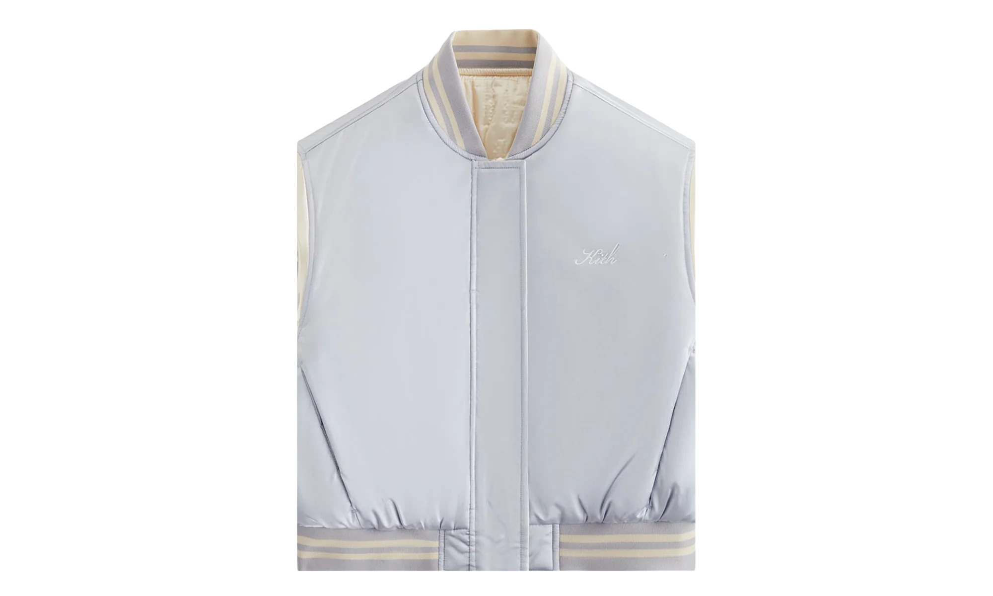 Landry Varsity Cropped Bomber "Pastel Blue" khw010187 431 - Image 2