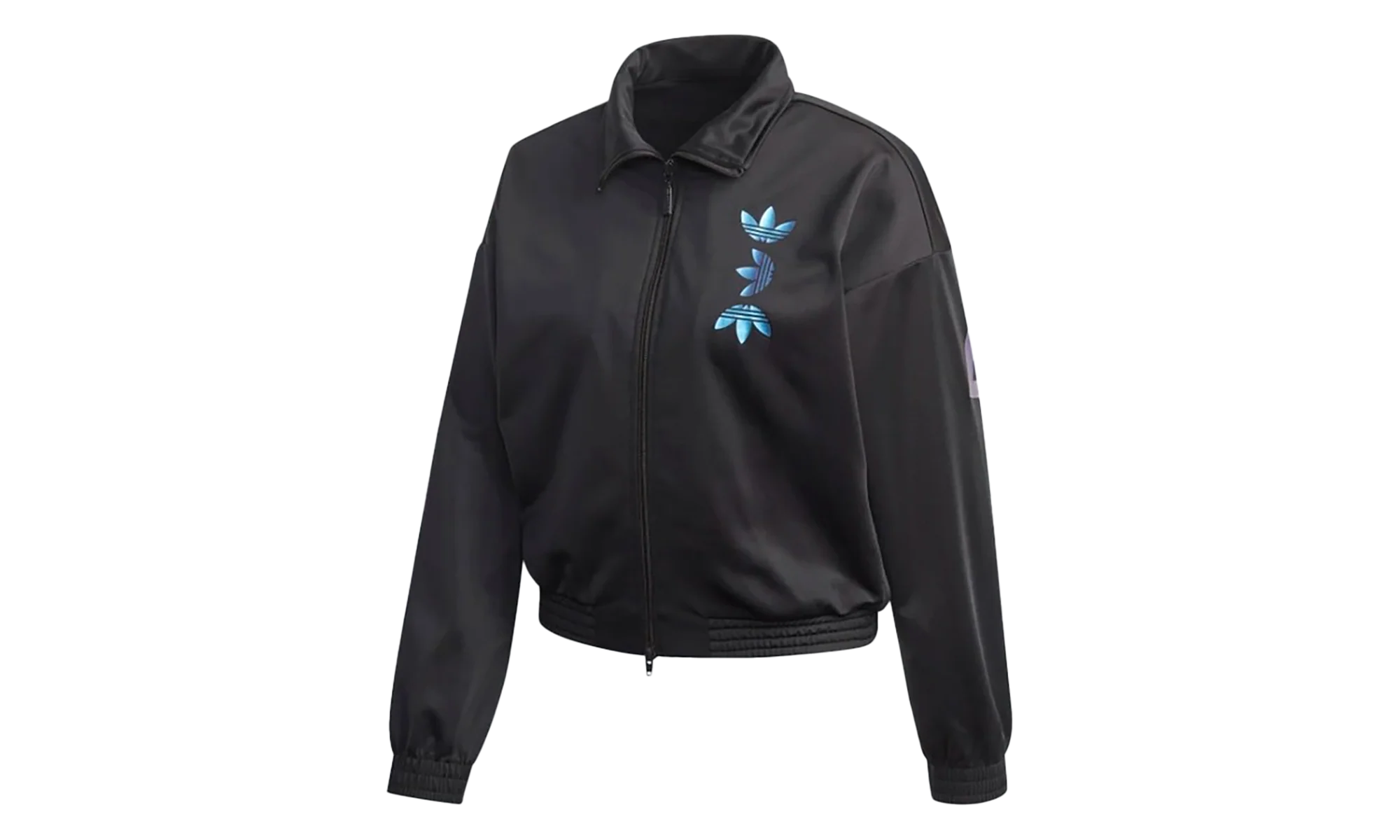 Large Logo Track Jacket WMNS "Black / Royal Blue" FS7228