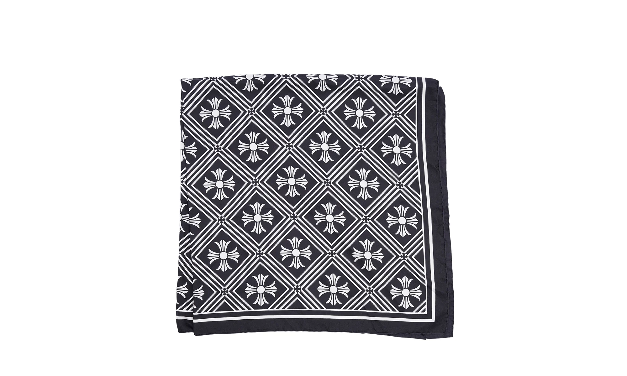 Large Silk Scarf "Black" CHRM0432