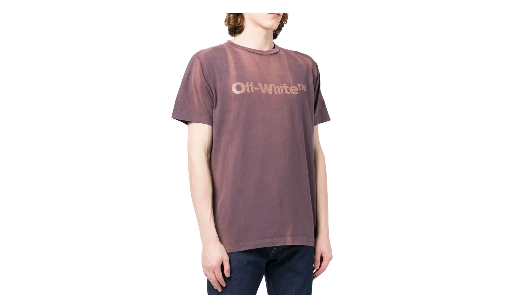 Laundry Logo Short Sleeve T-Shirt "Aubergine" OMAA027F22JER0203535 - Image 2