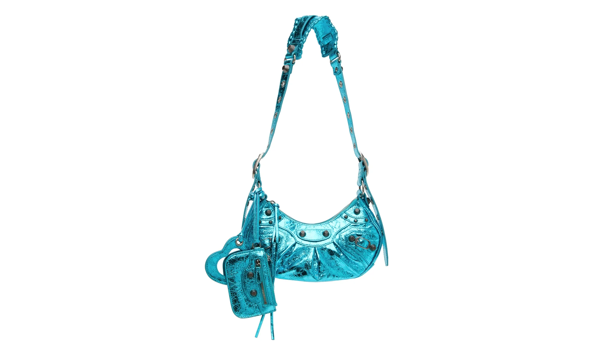Le Cagole XS Shoulder Bag Metallized "Blue" 0400018028751